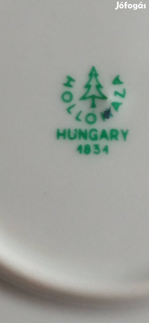 hollóházi porcelán leveses tányérok