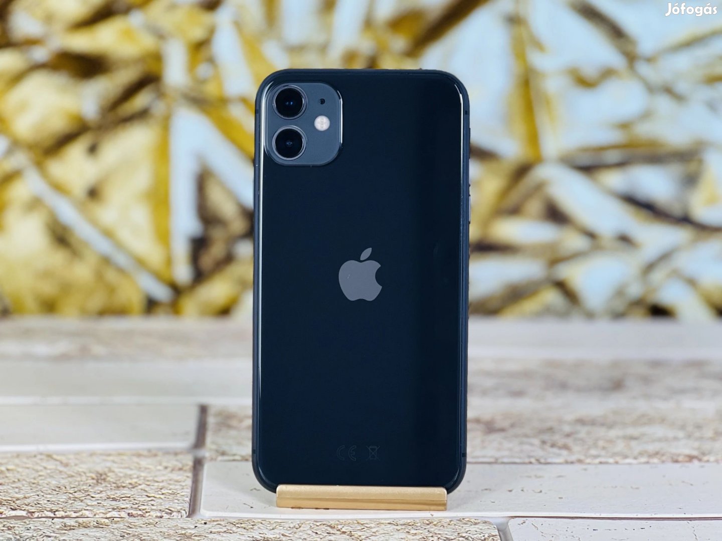 iPhone 11 64 GB Black 100% akku, szép állapotú - 12 HÓ GARANCIA