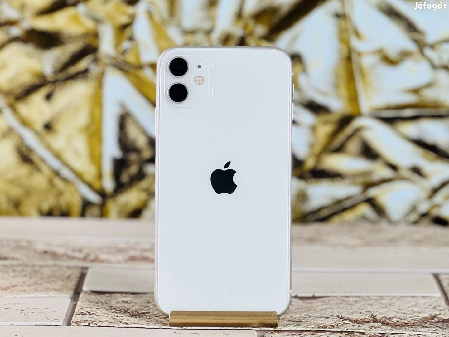 iPhone 11 64 GB White 100% akku, szép állapotú - 12 HÓ GARANCIA