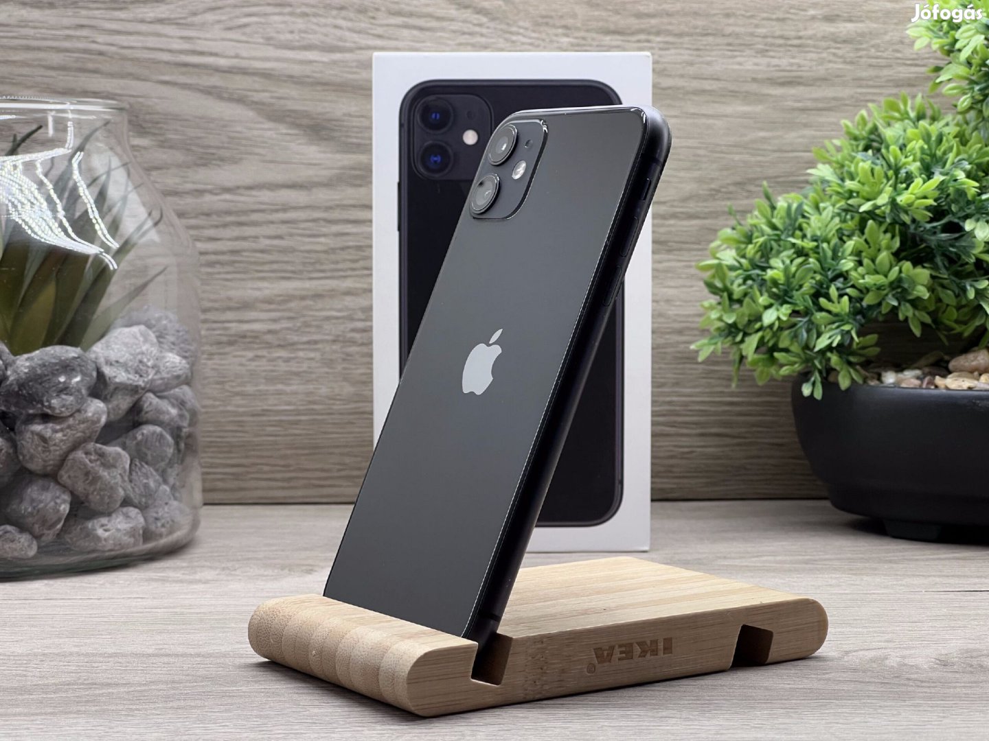iPhone 11 Black 128GB 2 ÉV Garanciával Számlával Aksi 100%