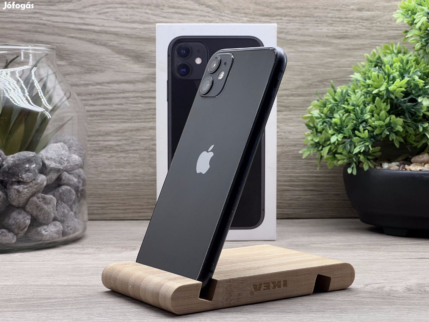 iPhone 11 Black 64GB 2 ÉV Garanciával Számlával Aksi 100%