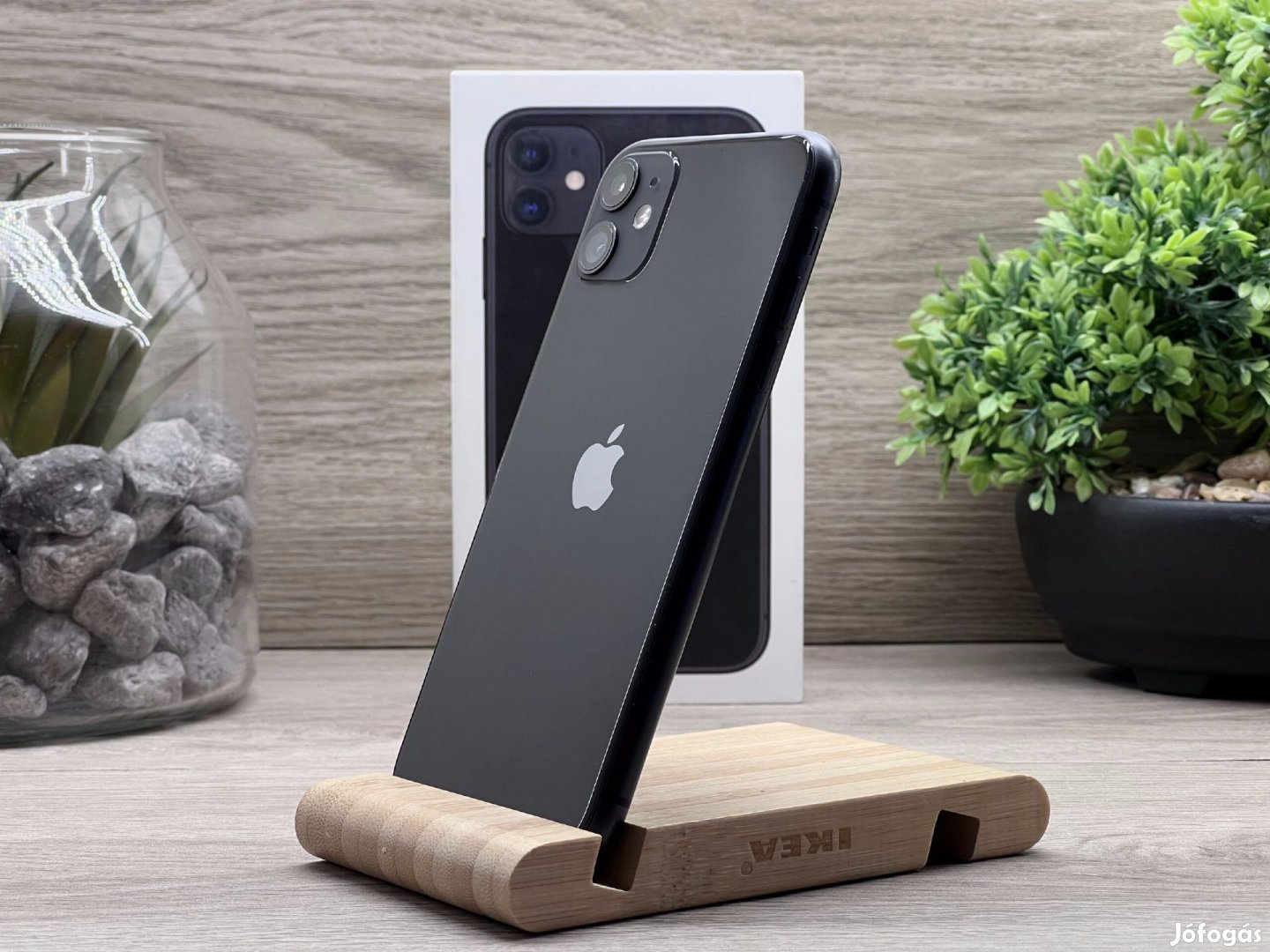 iPhone 11 Black 64GB 2 ÉV Garanciával Számlával Aksi 100%