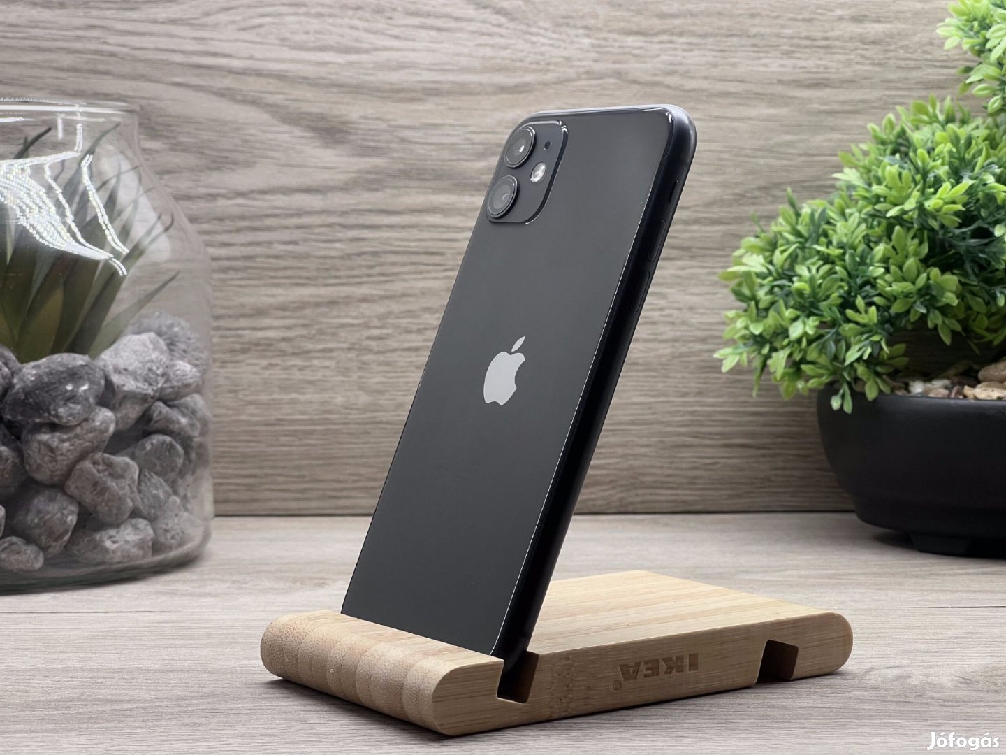 iPhone 11 Black 64GB 2 ÉV Garanciával Számlával Aksi 91%