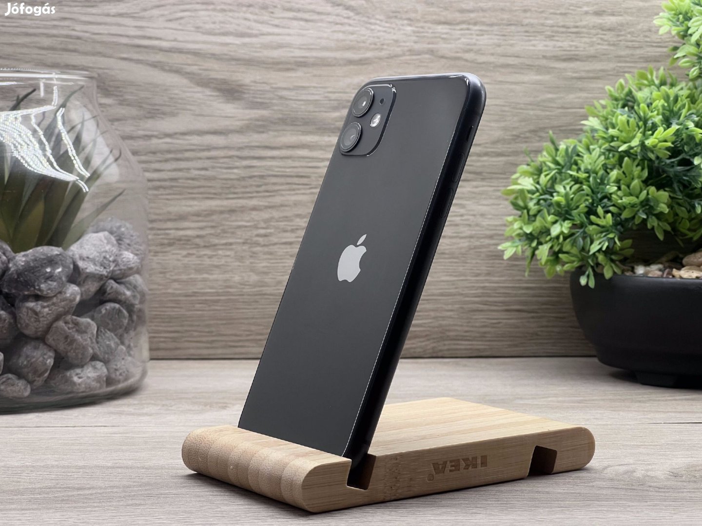 iPhone 11 Black 64GB 2 ÉV Garanciával Számlával Aksi 91%