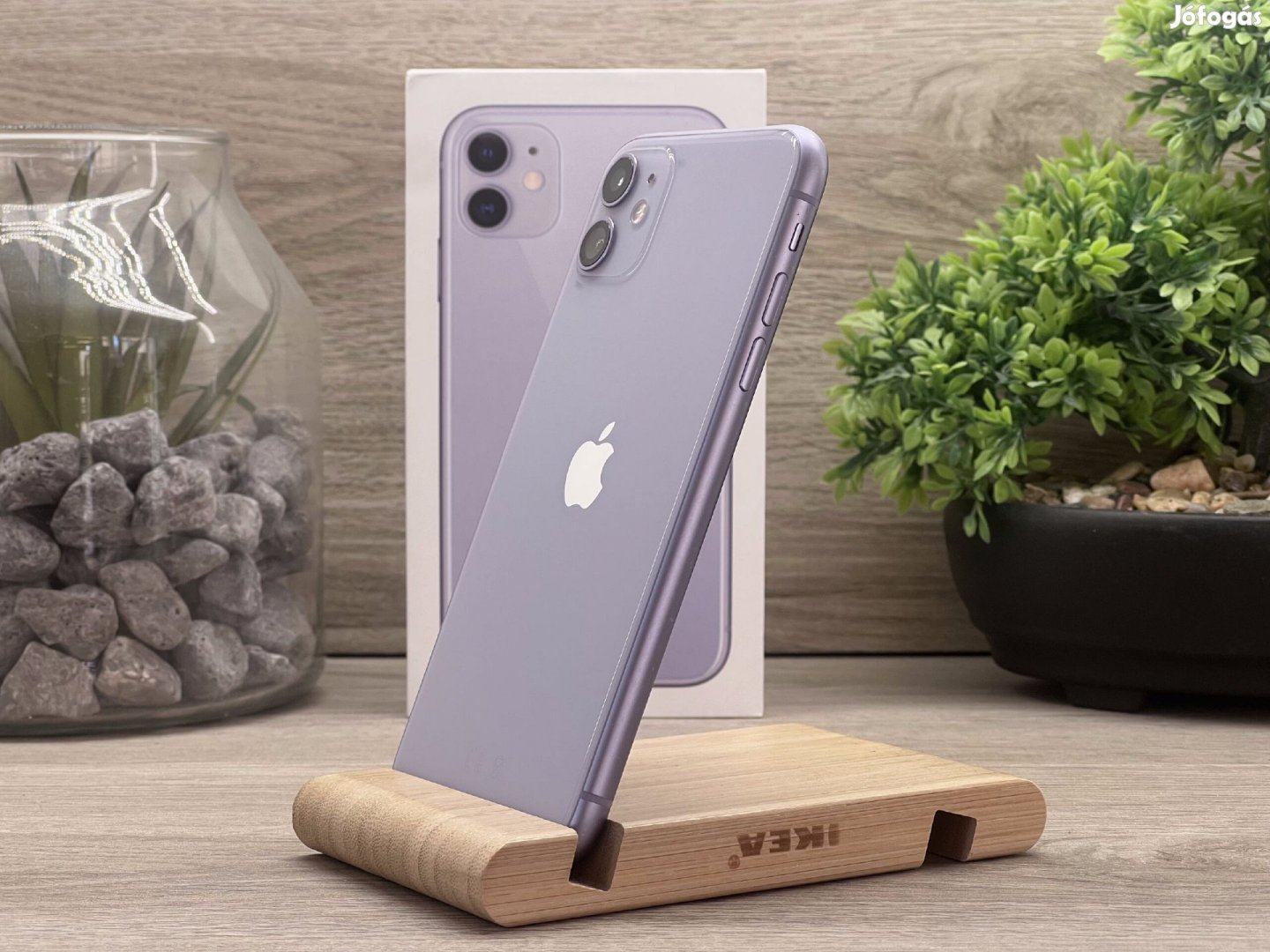 iPhone 11 Purple 128GB 2 ÉV Garanciával Számlával Aksi 100%