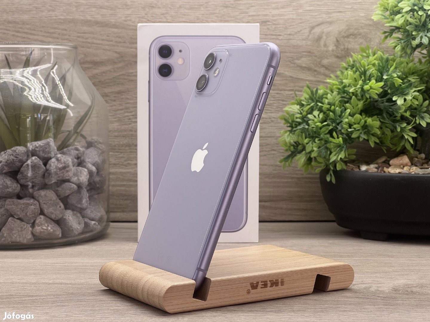 iPhone 11 Purple 128GB 2 ÉV Garanciával Számlával Aksi 100%