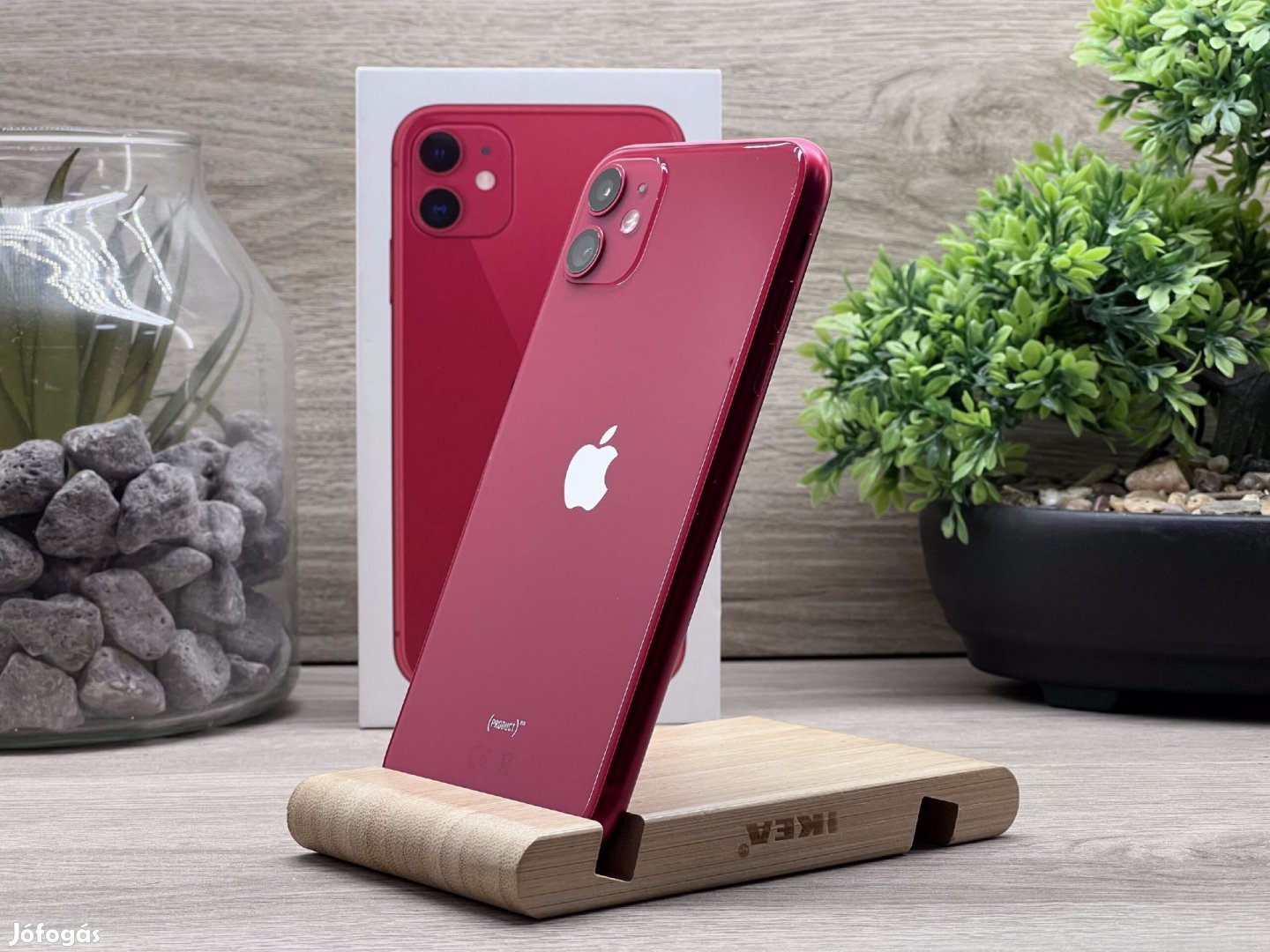 iPhone 11 Red 64GB 1 ÉV Garanciával Számlával Aksi 100%