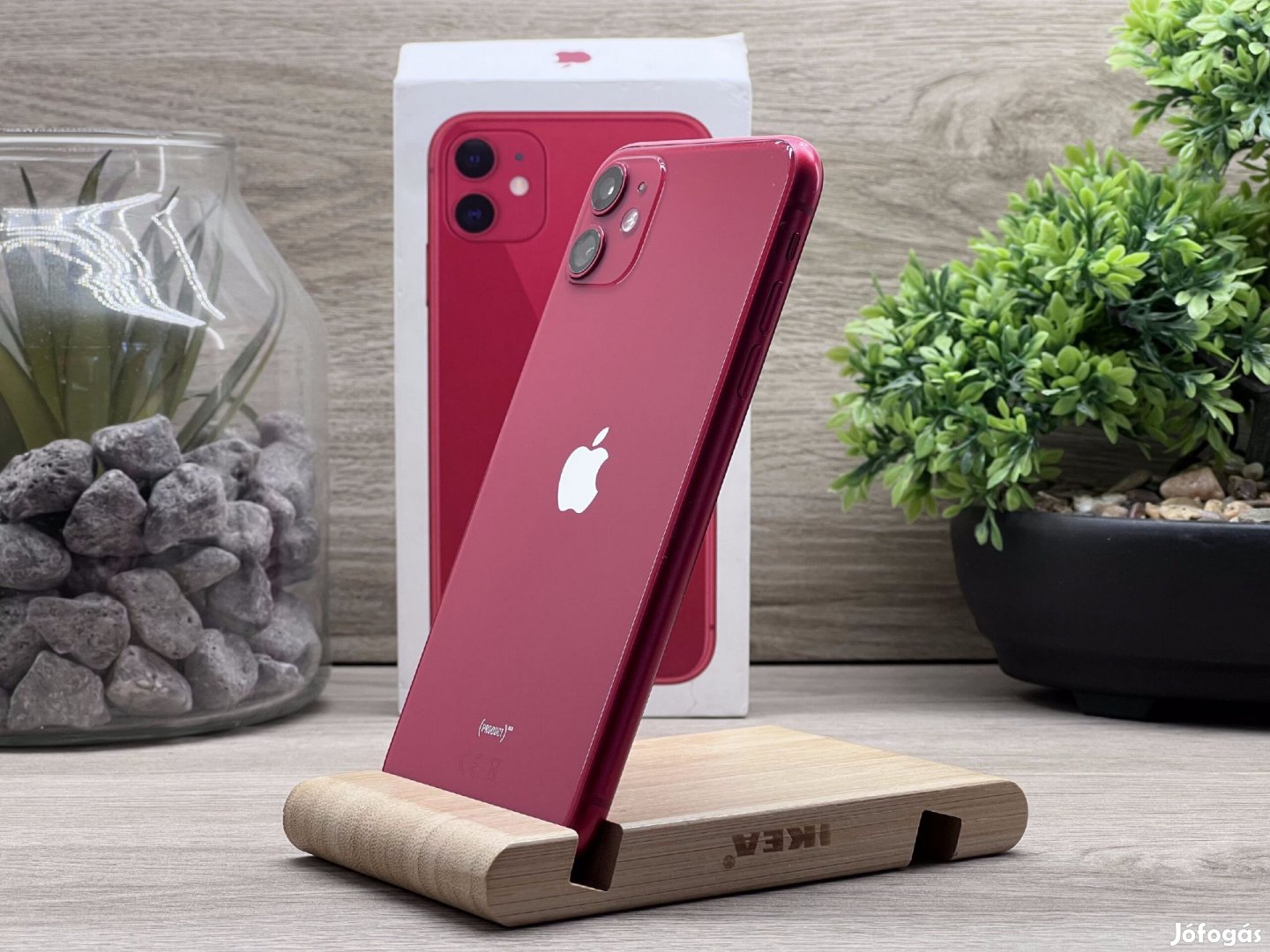 iPhone 11 Red 64GB 2 ÉV Garanciával Számlával Aksi 100%