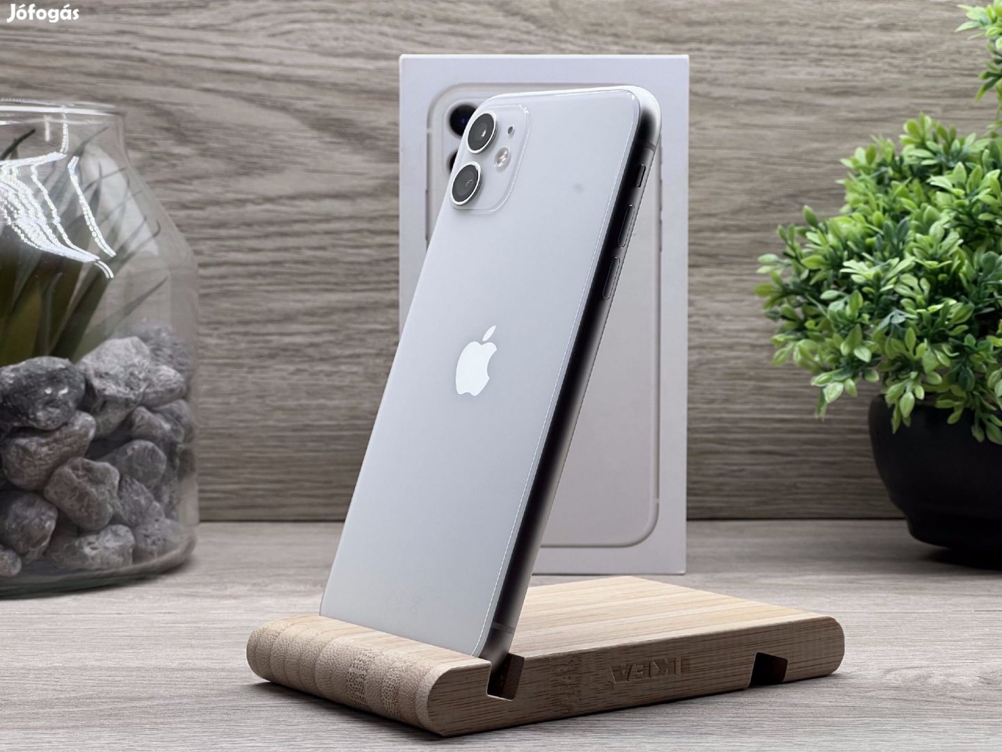 iPhone 11 White 128GB 2 ÉV Garanciával Számlával Aksi 100%