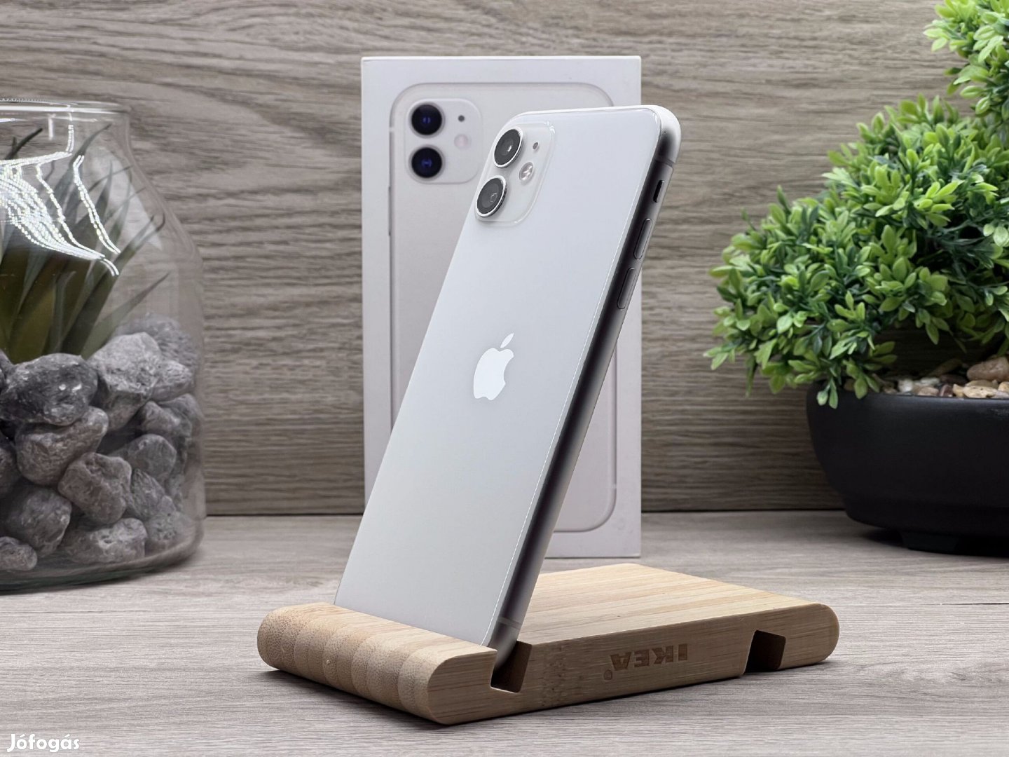 iPhone 11 White 128GB 2 ÉV Garanciával Számlával Aksi 100%
