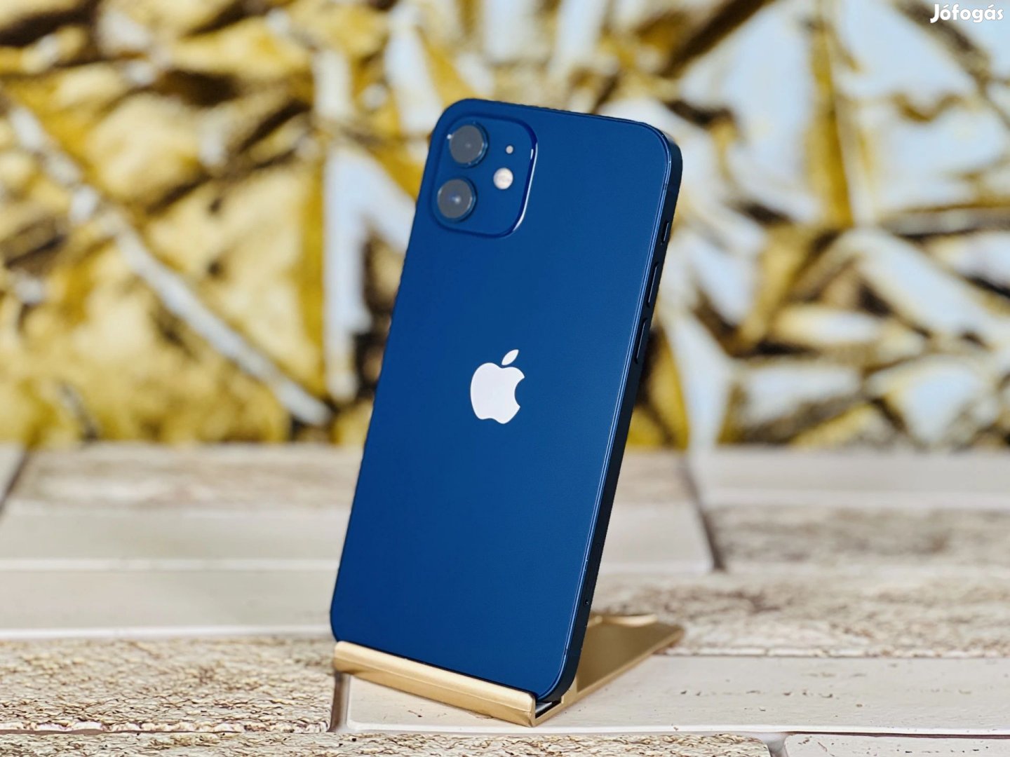 iPhone 12 128 GB Blue 100% akku, szép állapotú - 12 HÓ GARANCIA