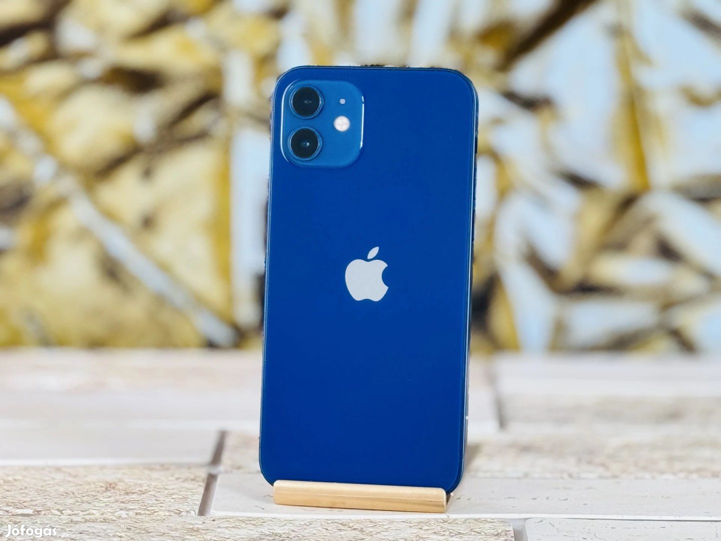 iPhone 12 64 GB Blue 100% akku, szép állapotú - 12 HÓ GARANCIA