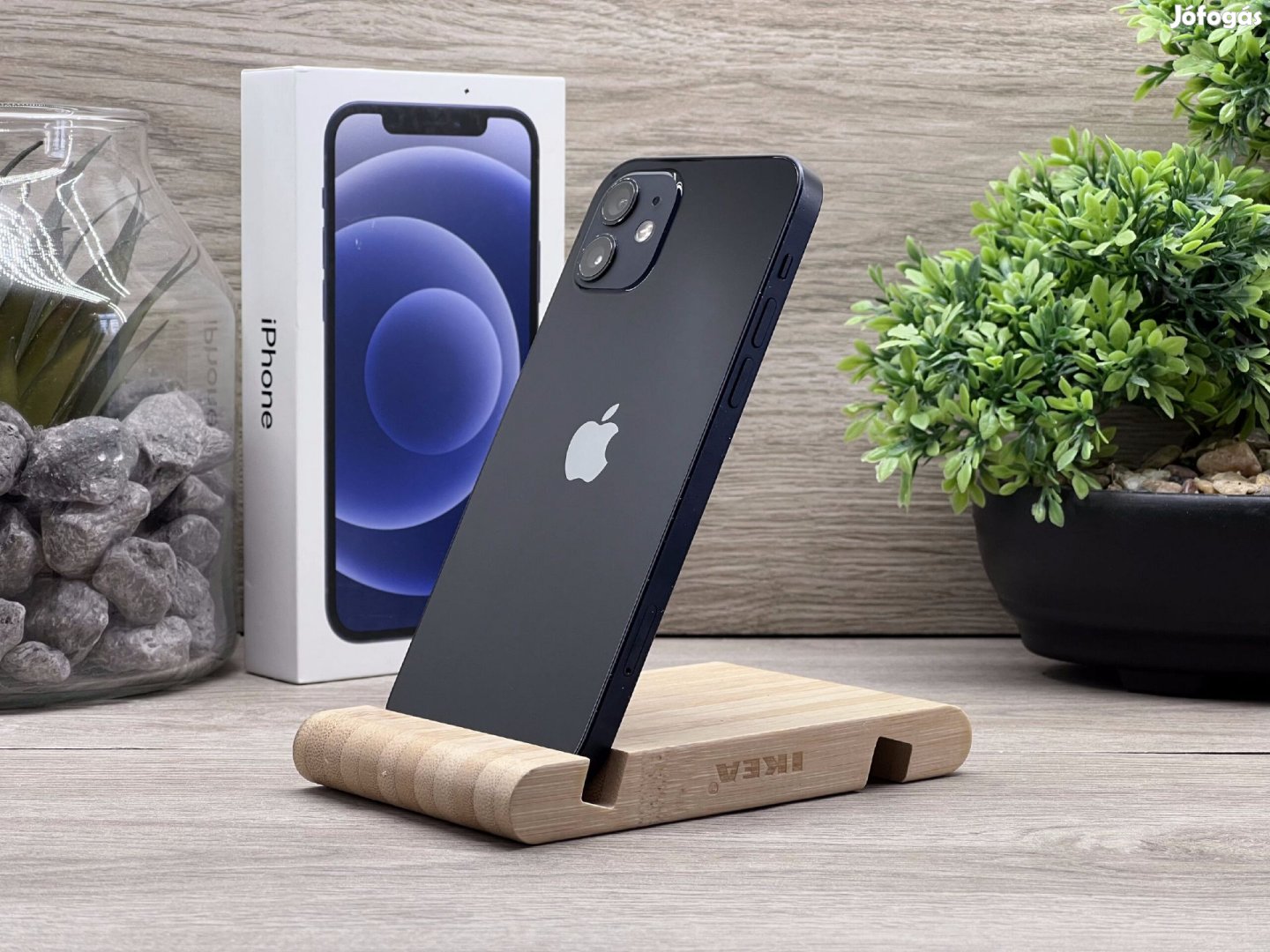 iPhone 12 Black 128GB 2 ÉV Garanciával Számlával 100% Akksi