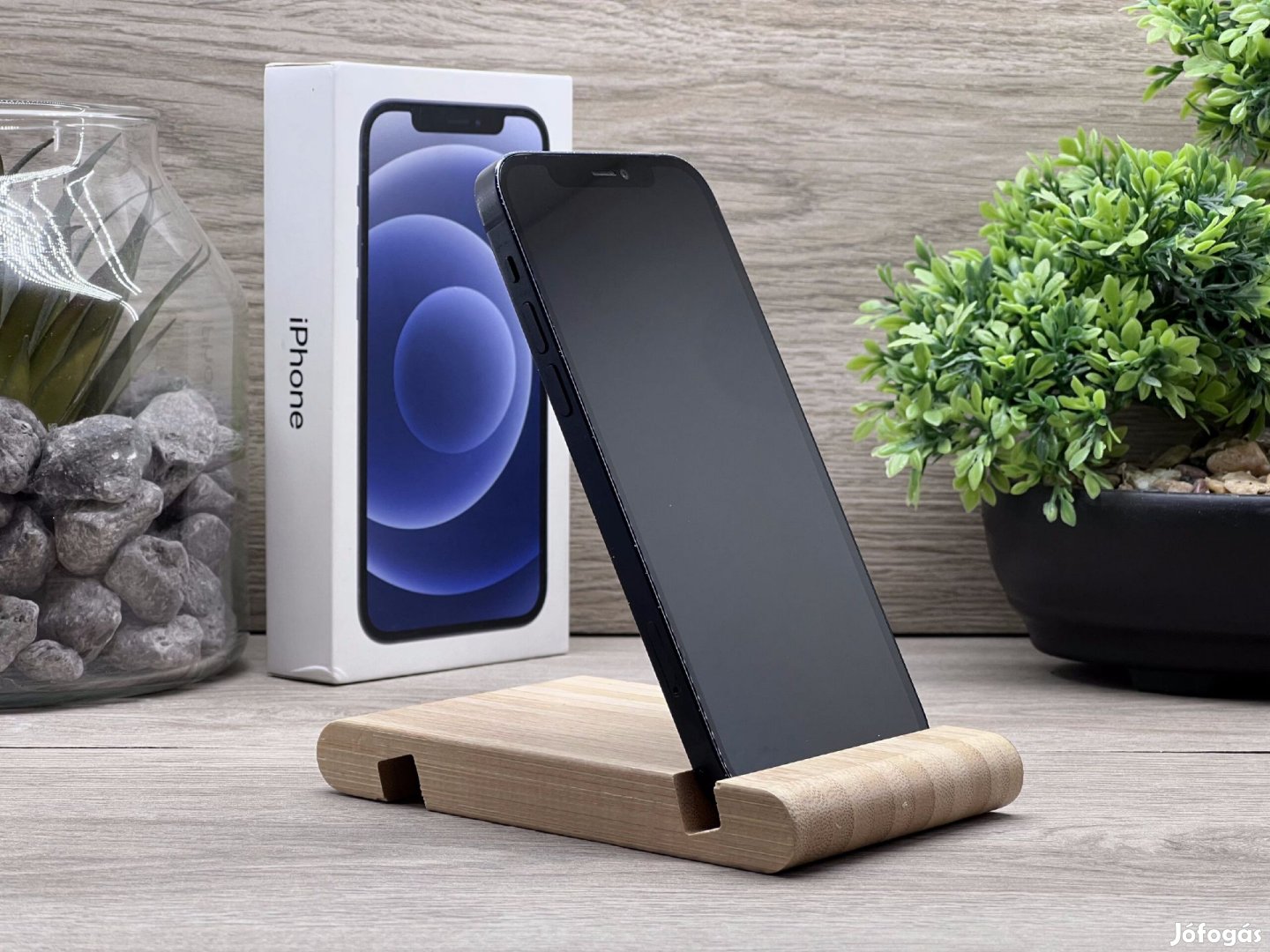 iPhone 12 Black 64GB 2 ÉV Garanciával Számlával 93% Akksi