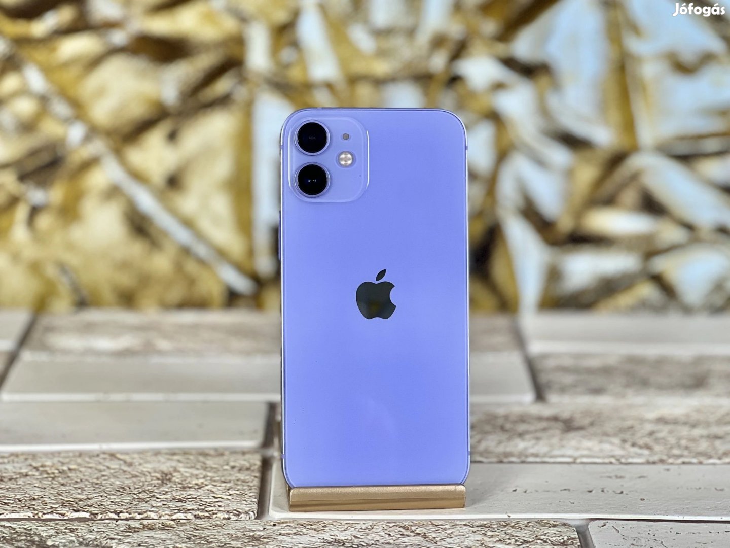 iPhone 12 Mini 64 GB Purple szép állapotú - 12 HÓ GARANCIA