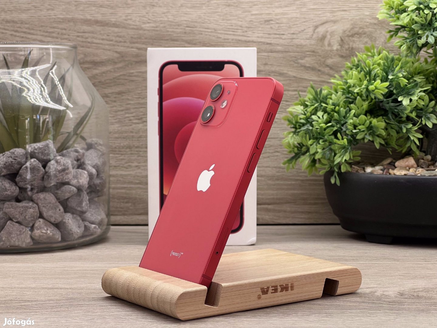 iPhone 12 Mini Red 128GB 2 ÉV Garanciával Számlával Aksi 100%