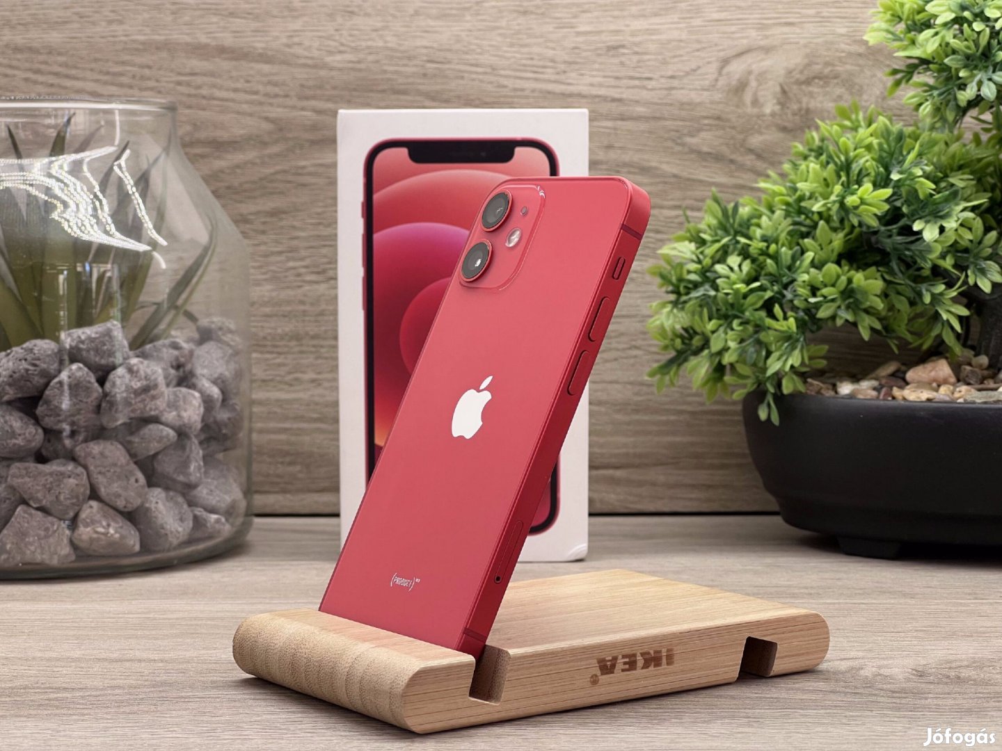 iPhone 12 Mini Red 128GB 2 ÉV Garanciával Számlával Aksi 100%