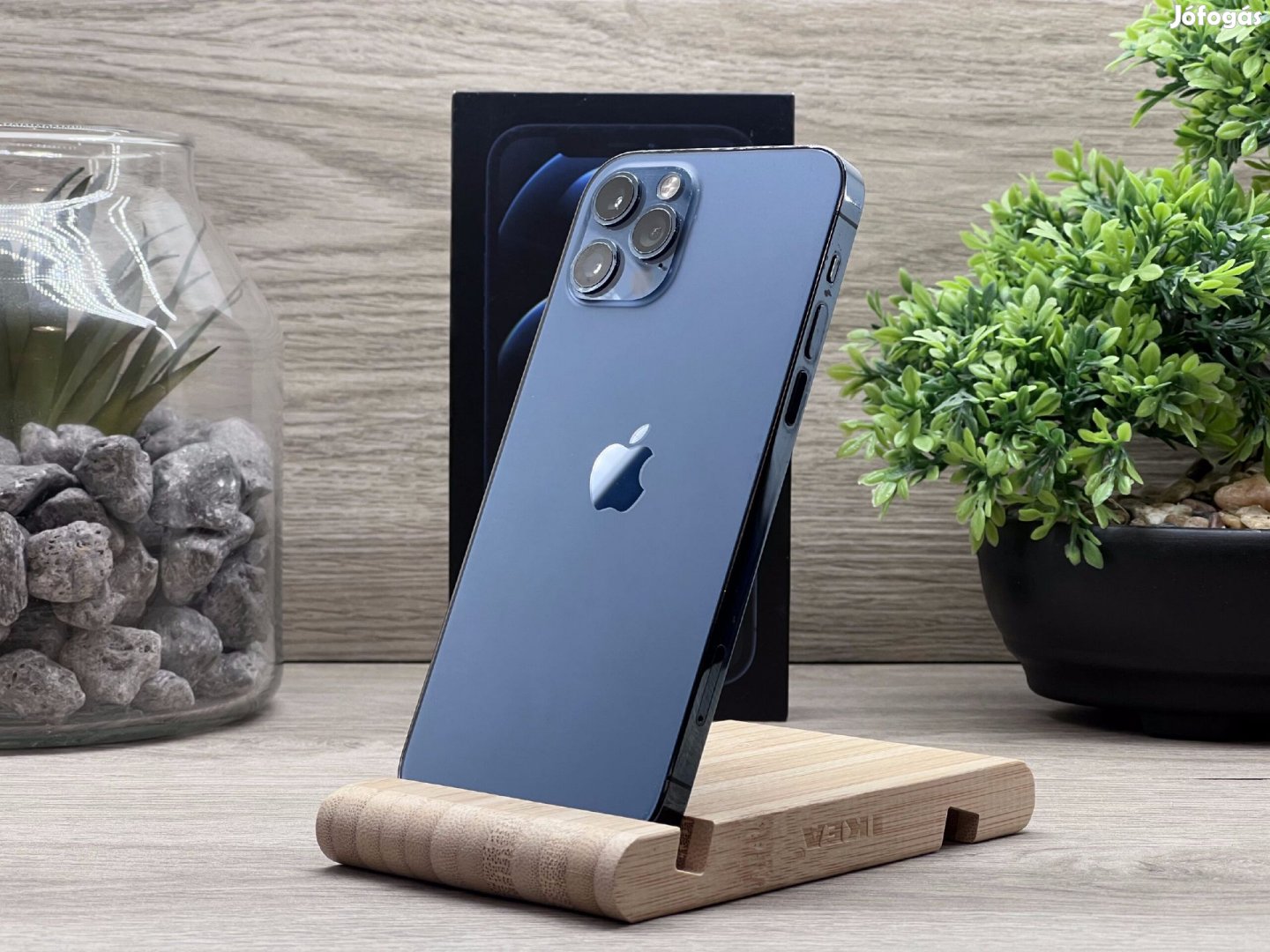 iPhone 12 Pro Pacific Blue 128GB 2 ÉV Garanciával Számlával Aksi