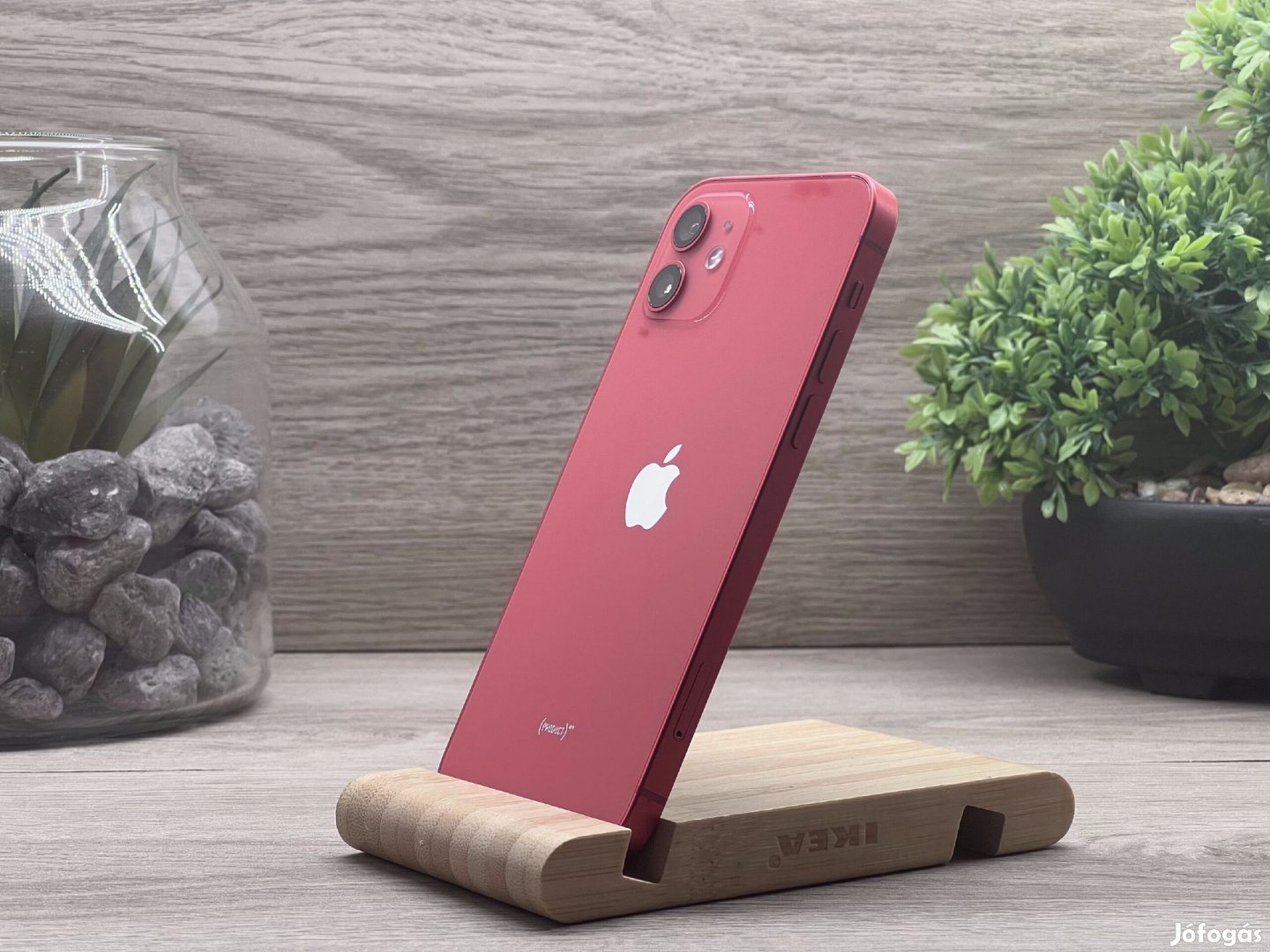 iPhone 12 Red 64GB 2 ÉV Garanciával Számlával Aksi 100%