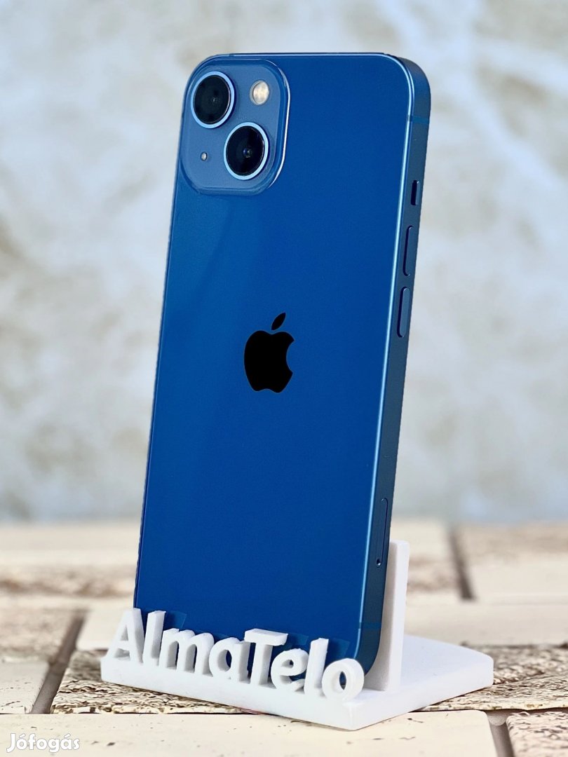 iPhone 13 128 GB Blue 100% akku, felújított - 12 HÓ GARANCIA