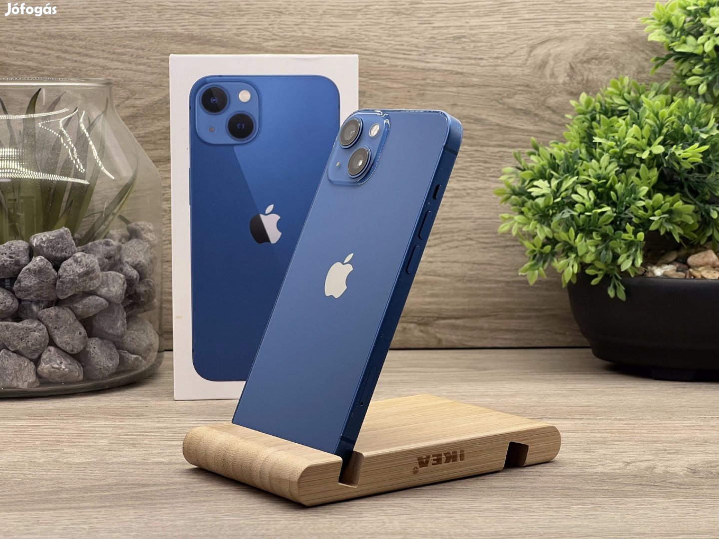 iPhone 13 Blue 256GB 1 ÉV Garanciával Számlával Aksi 96%