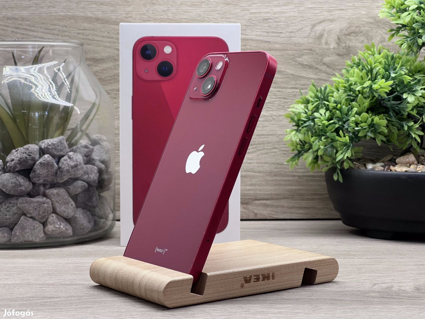 iPhone 13 Red 128GB 1 ÉV Garanciával Számlával Aksi 96%