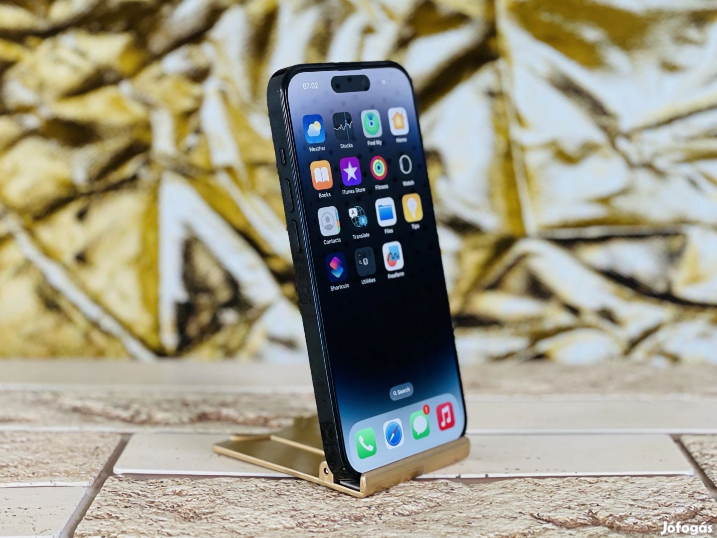 iPhone 14 Pro 128 GB Space Black szép állapotú - 12 HÓ GARANCIA