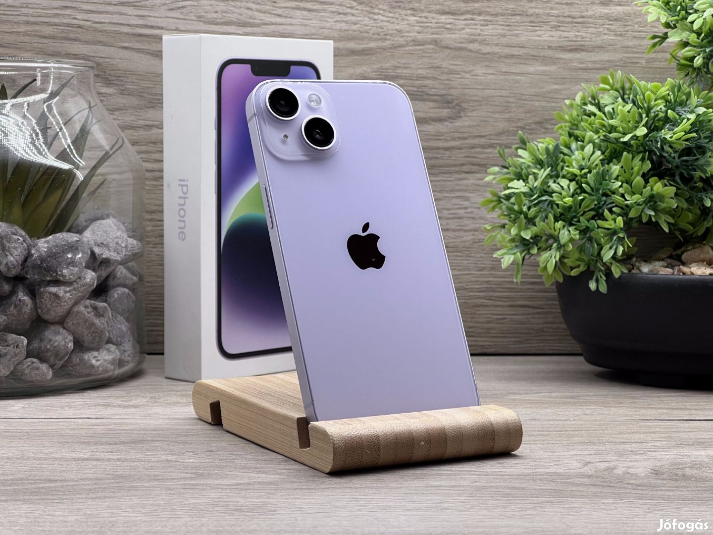 iPhone 14 Purple 128GB 2 ÉV Garanciával Számlával 91% Akksi