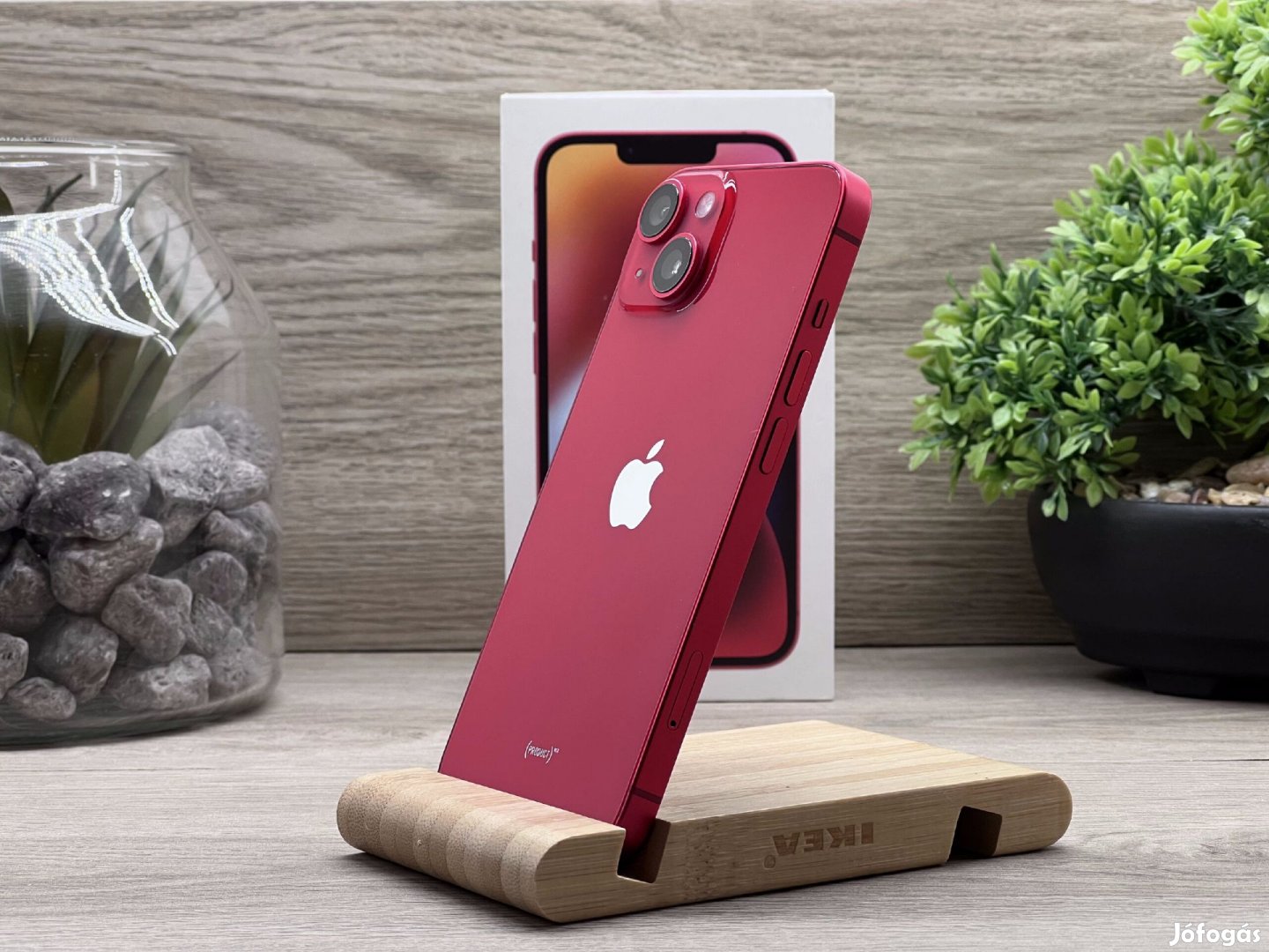 iPhone 14 Red 256GB 2 ÉV Garanciával Számlával Aksi 96%