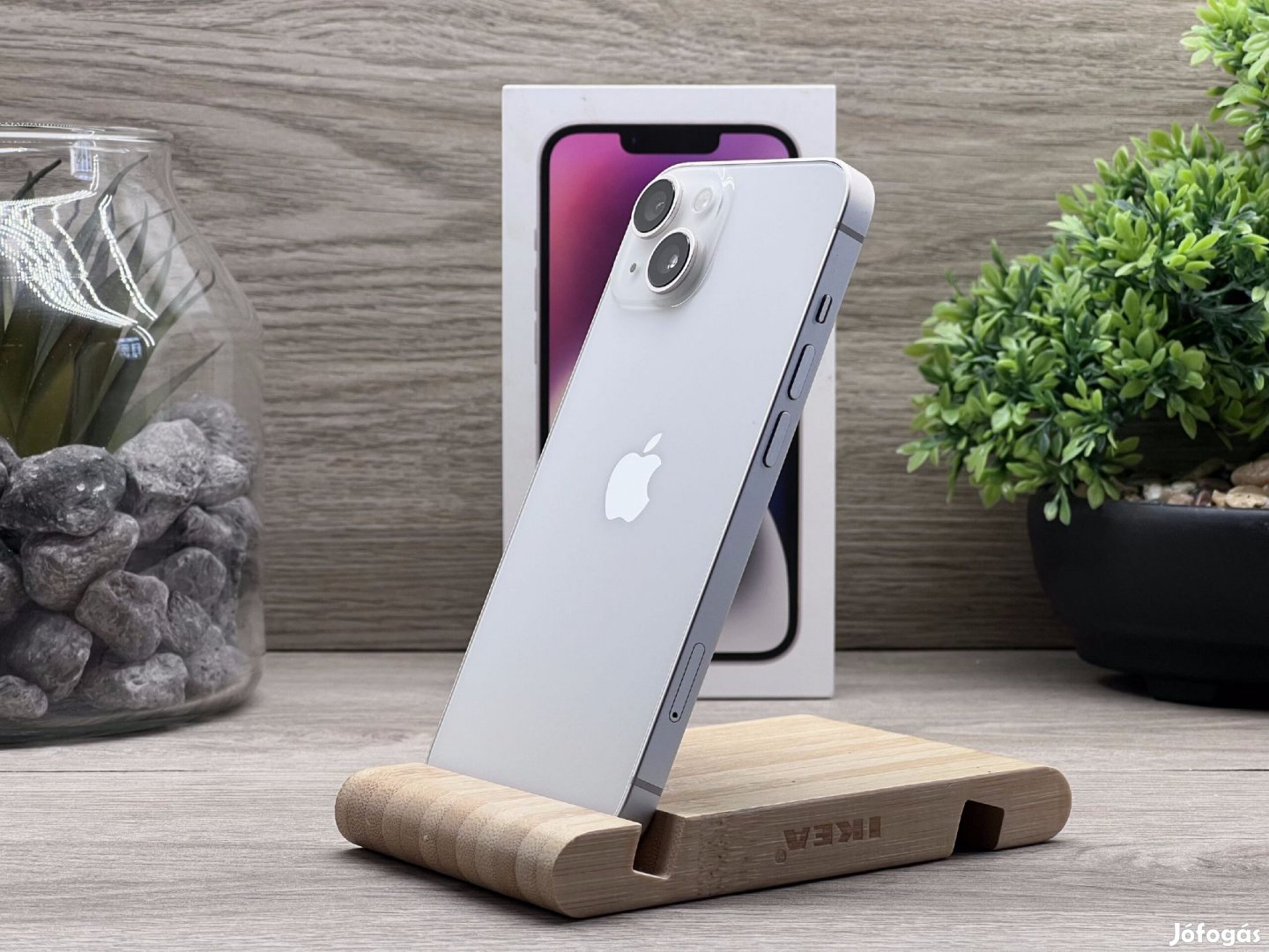 iPhone 14 Starlight 128GB 2 ÉV Garanciával Számlával Aksi 93%