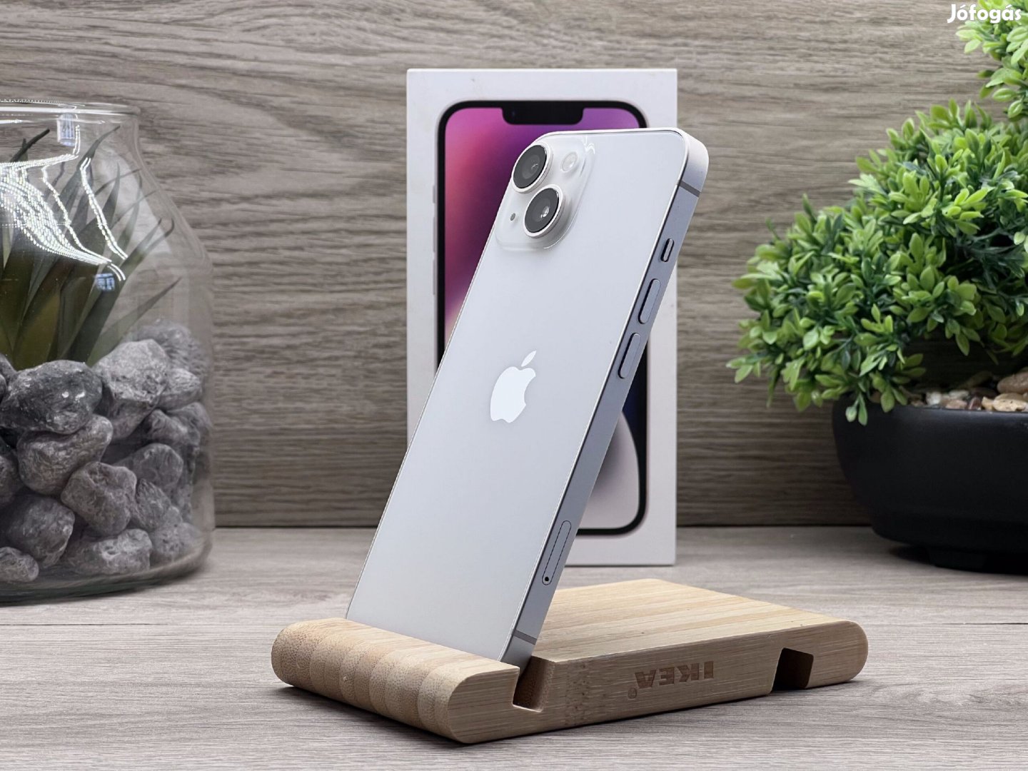 iPhone 14 Starlight 128GB 2 ÉV Garanciával Számlával Aksi 93%