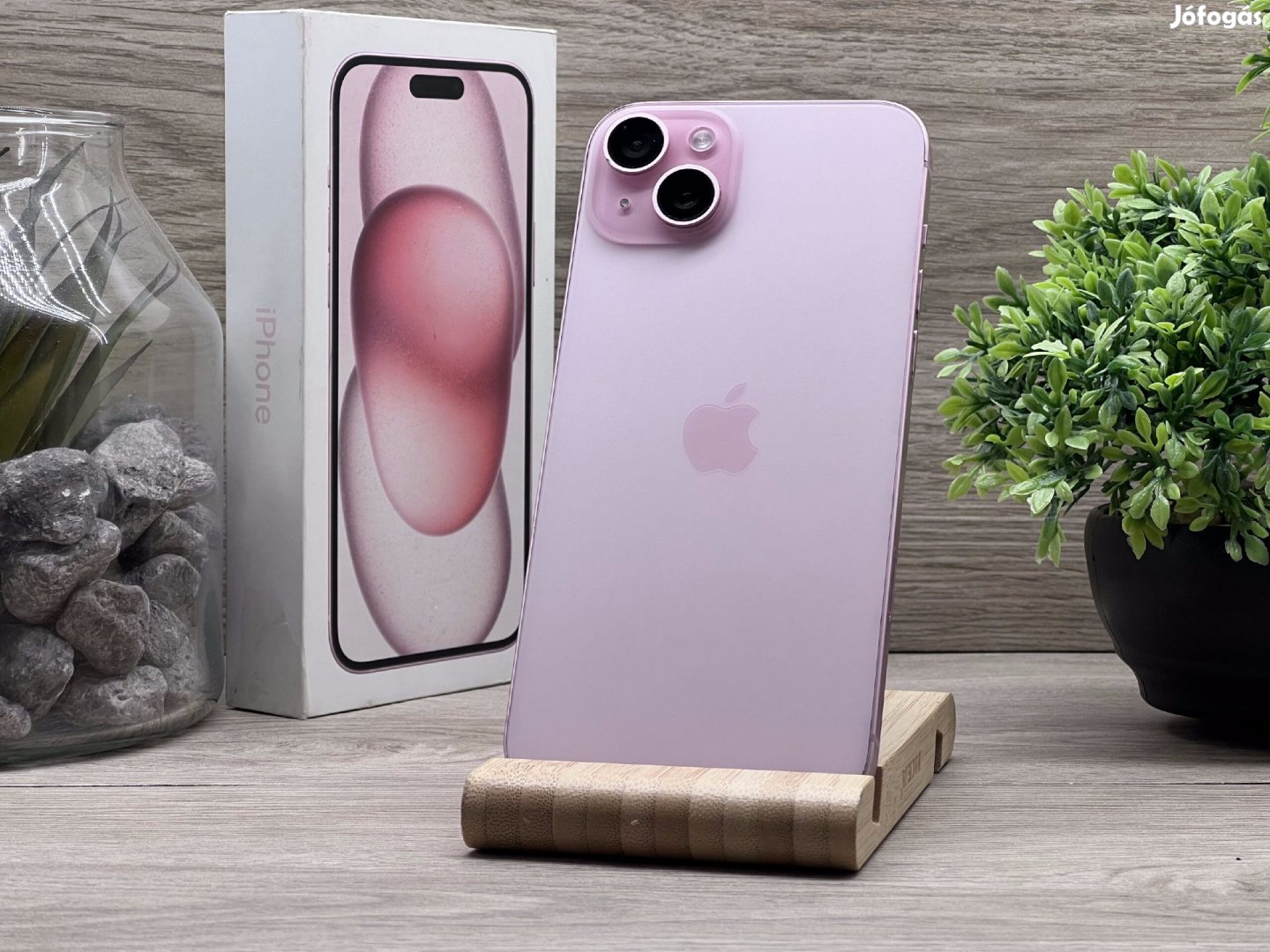 iPhone 15 Plus Pink 256GB 2 ÉV Garanciával Számlával 91% Akksi