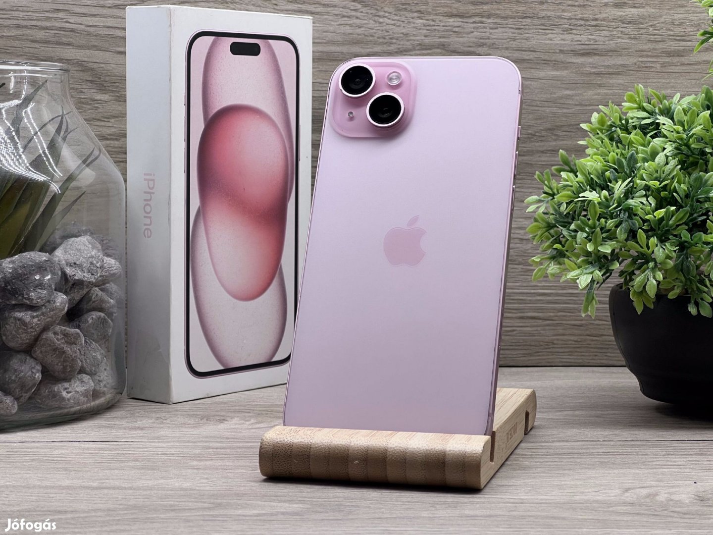 iPhone 15 Plus Pink 256GB 2 ÉV Garanciával Számlával 91% Akksi