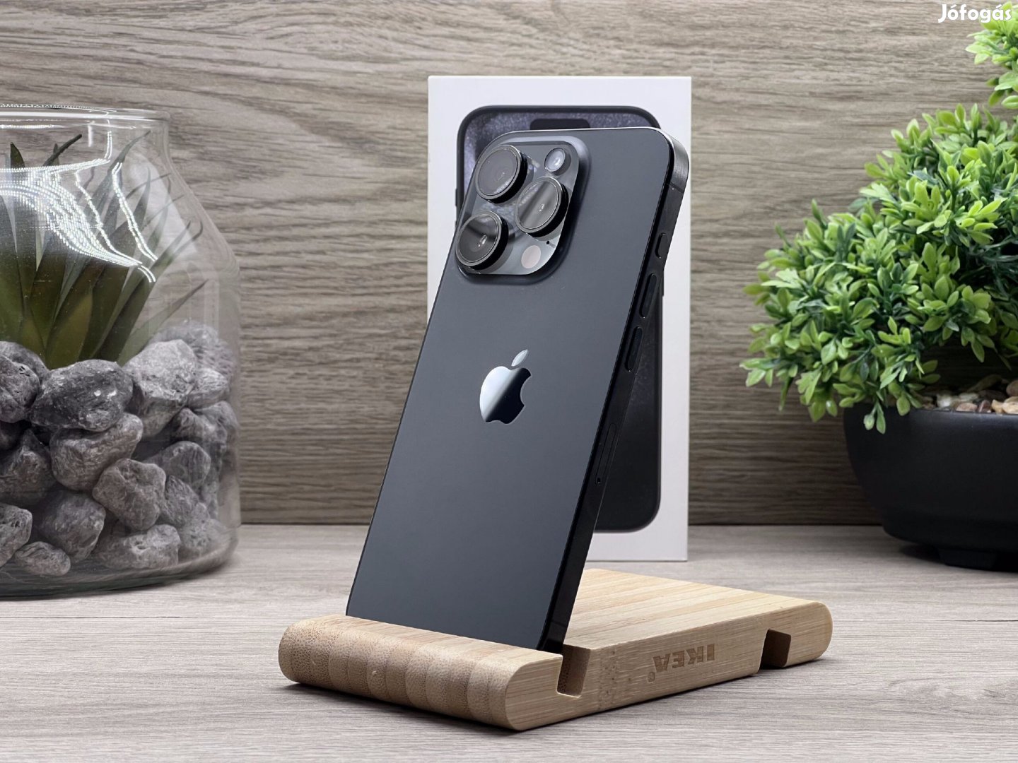 iPhone 15 Pro Black Titanium 128GB 2 ÉV Garanciával Számlával
