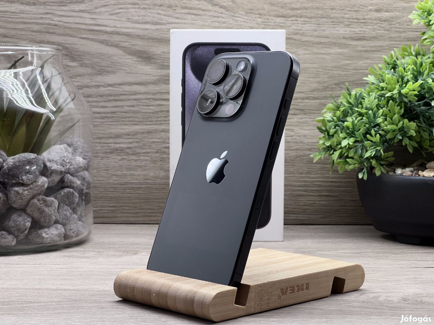 iPhone 15 Pro Black Titanium 128GB 2 ÉV Garanciával Számlával Aksi