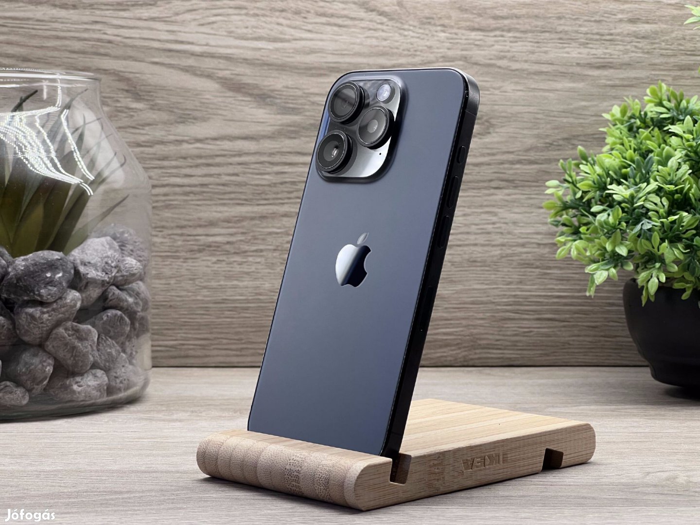 iPhone 15 Pro Black Titanium 128GB 2 ÉV Garanciával Számlával Aksi