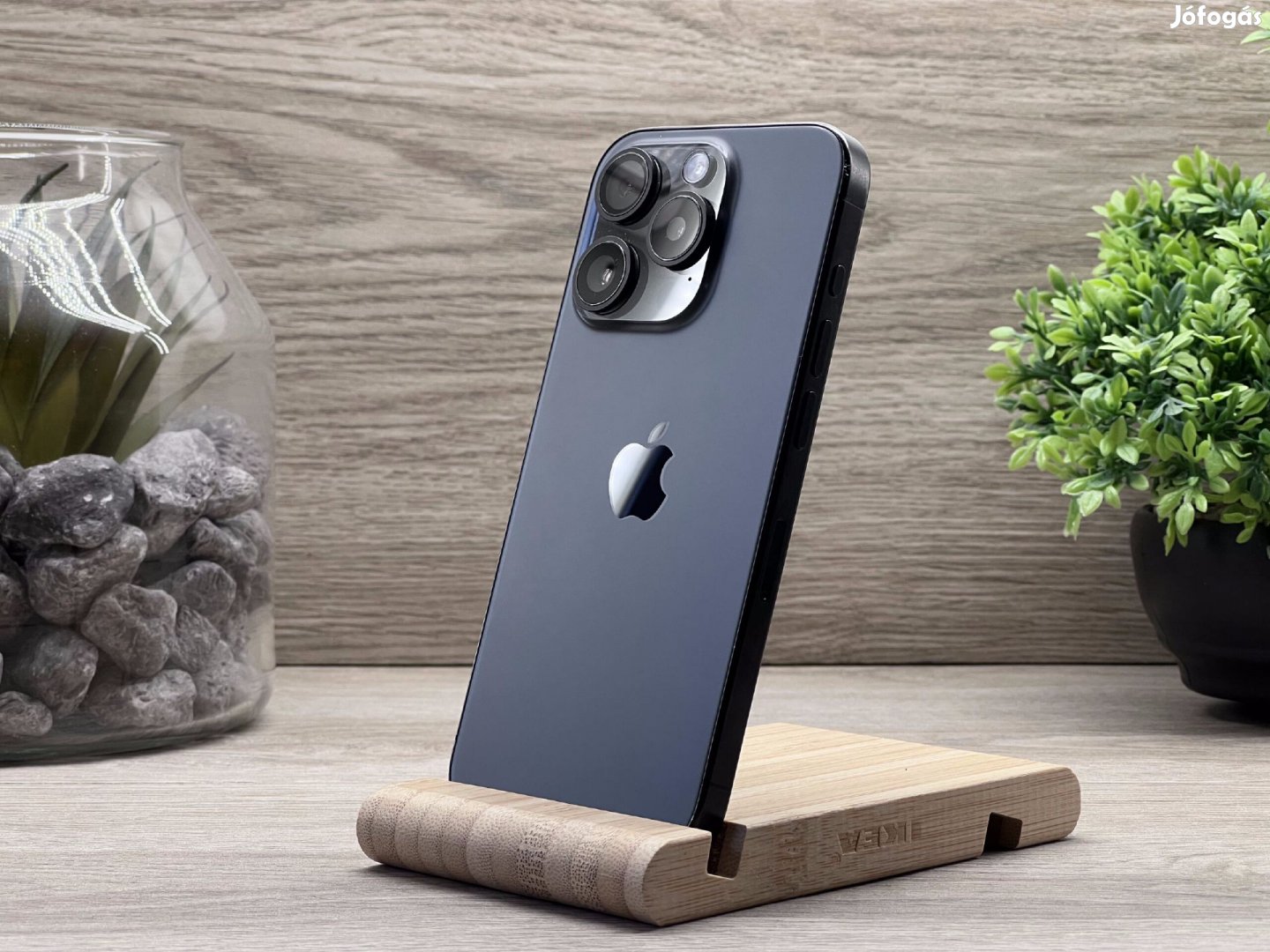iPhone 15 Pro Black Titanium 128GB 2 ÉV Garanciával Számlával Aksi