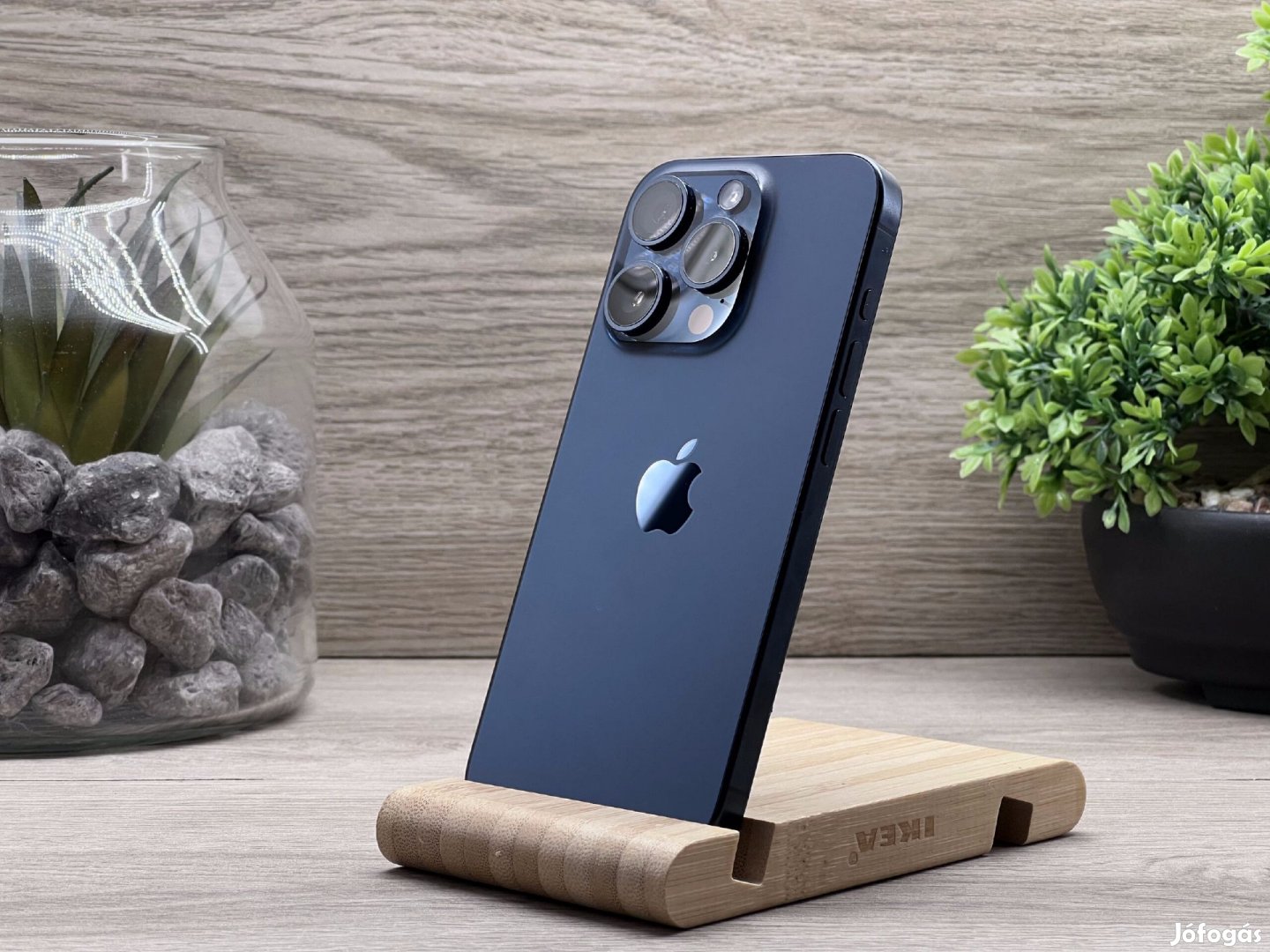 iPhone 15 Pro Blue Titanium 256GB 2 ÉV Garanciával Számlával Aksi