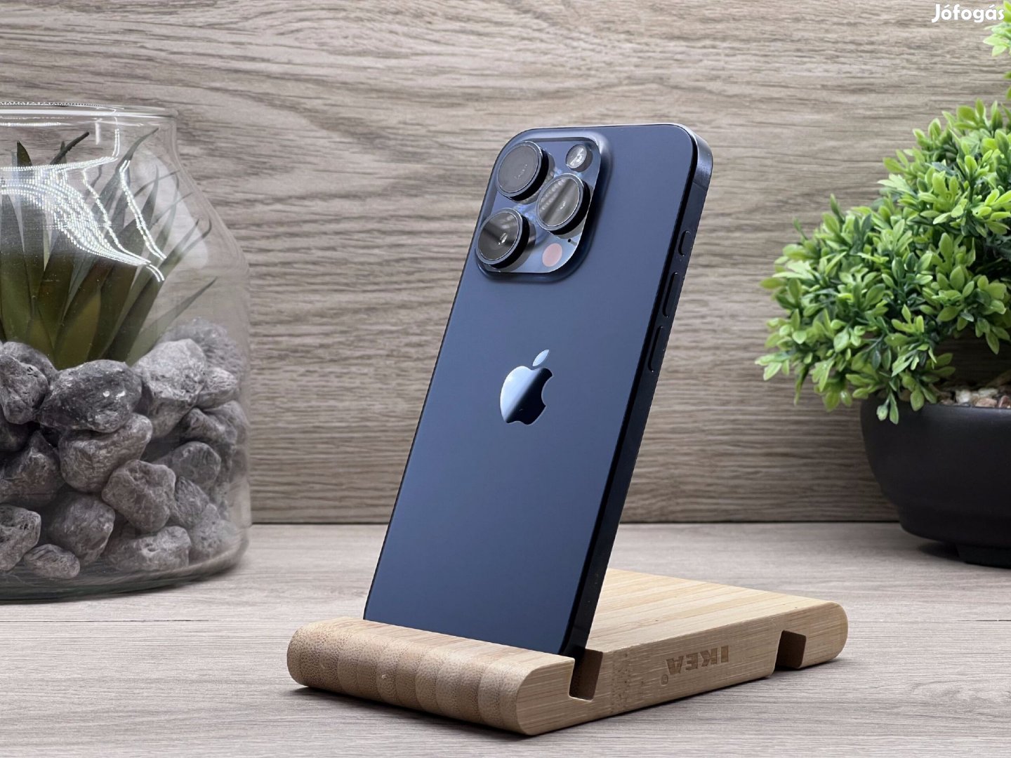 iPhone 15 Pro Blue Titanium 256GB 2 ÉV Garanciával Számlával Aksi