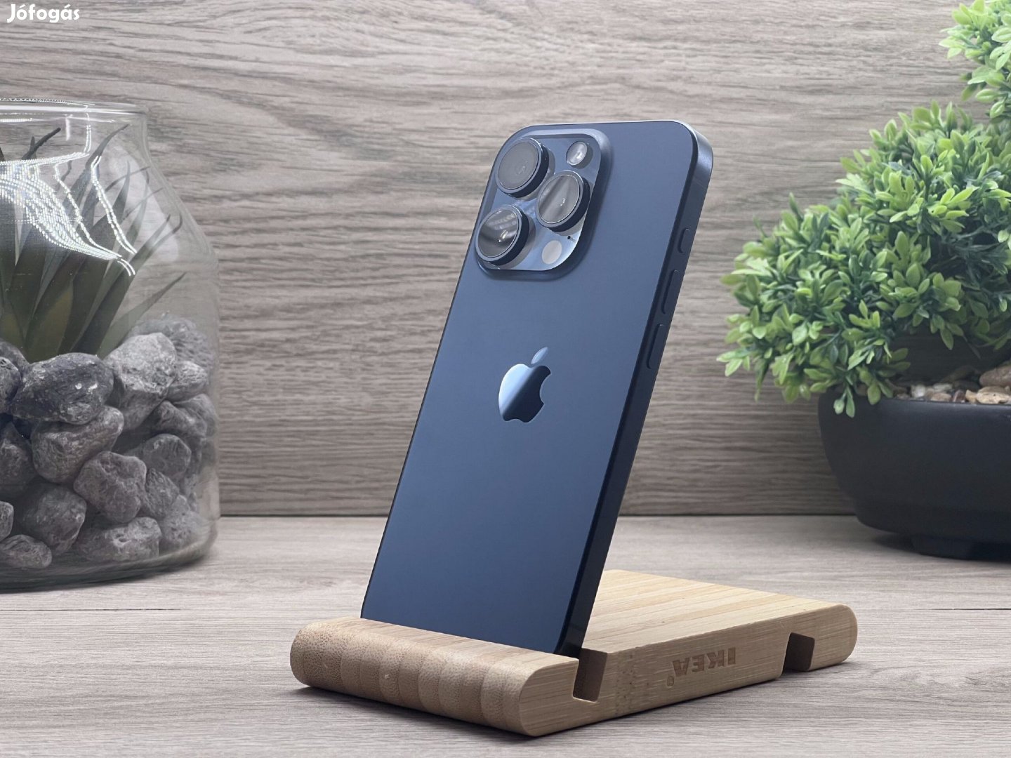 iPhone 15 Pro Blue Titanium 256GB 2 ÉV Garanciával Számlával Aksi