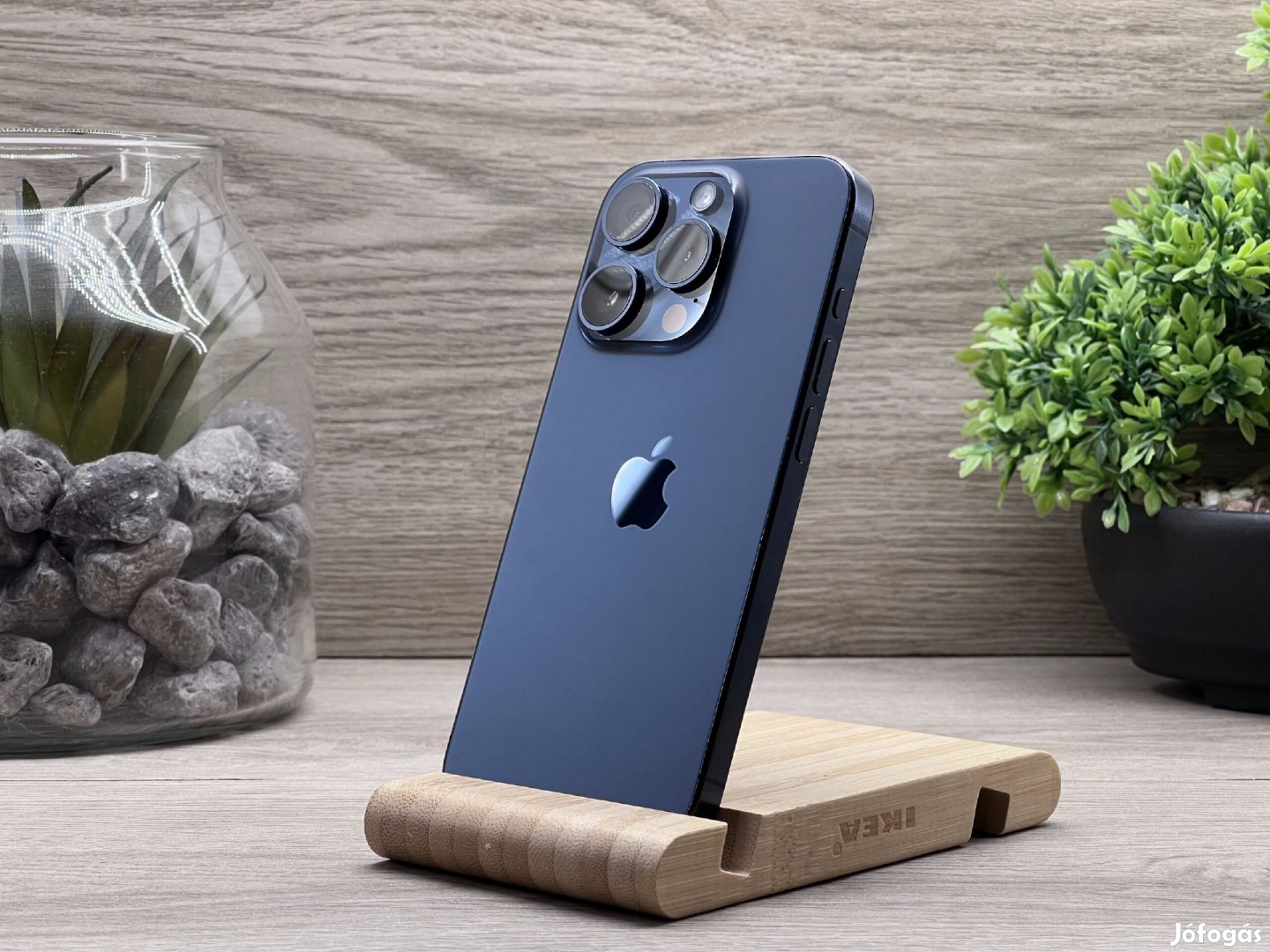 iPhone 15 Pro Blue Titanium 256GB 2 ÉV Garanciával Számlával Aksi