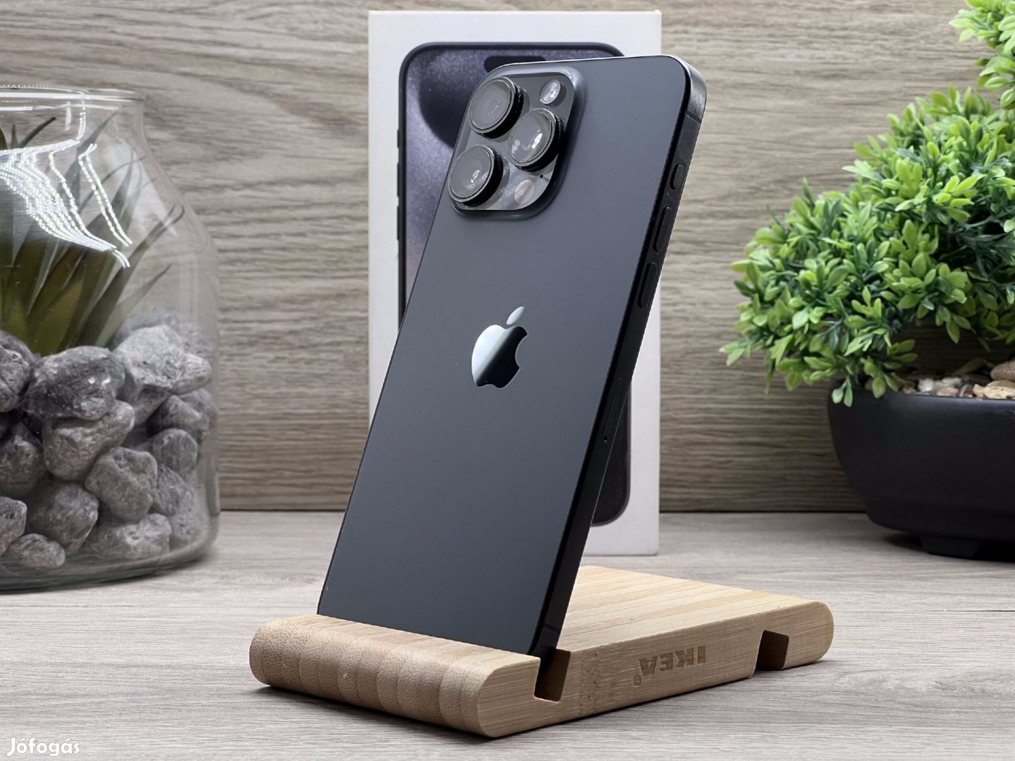 iPhone 15 Pro Max Black Titanium 256GB 2 ÉV Garanciával Számlával