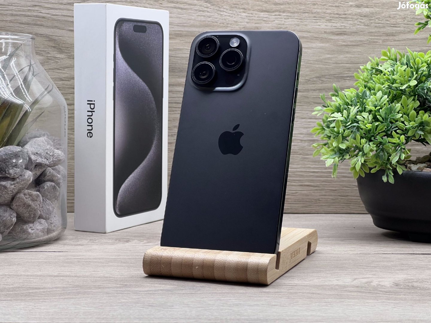 iPhone 15 Pro Max Black Titanium 512GB 2 ÉV Garanciával Számlával