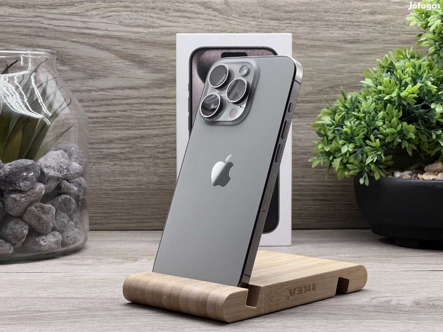 iPhone 15 Pro Natural Titanium 128GB 2 ÉV Garanciával Számlával Aksi