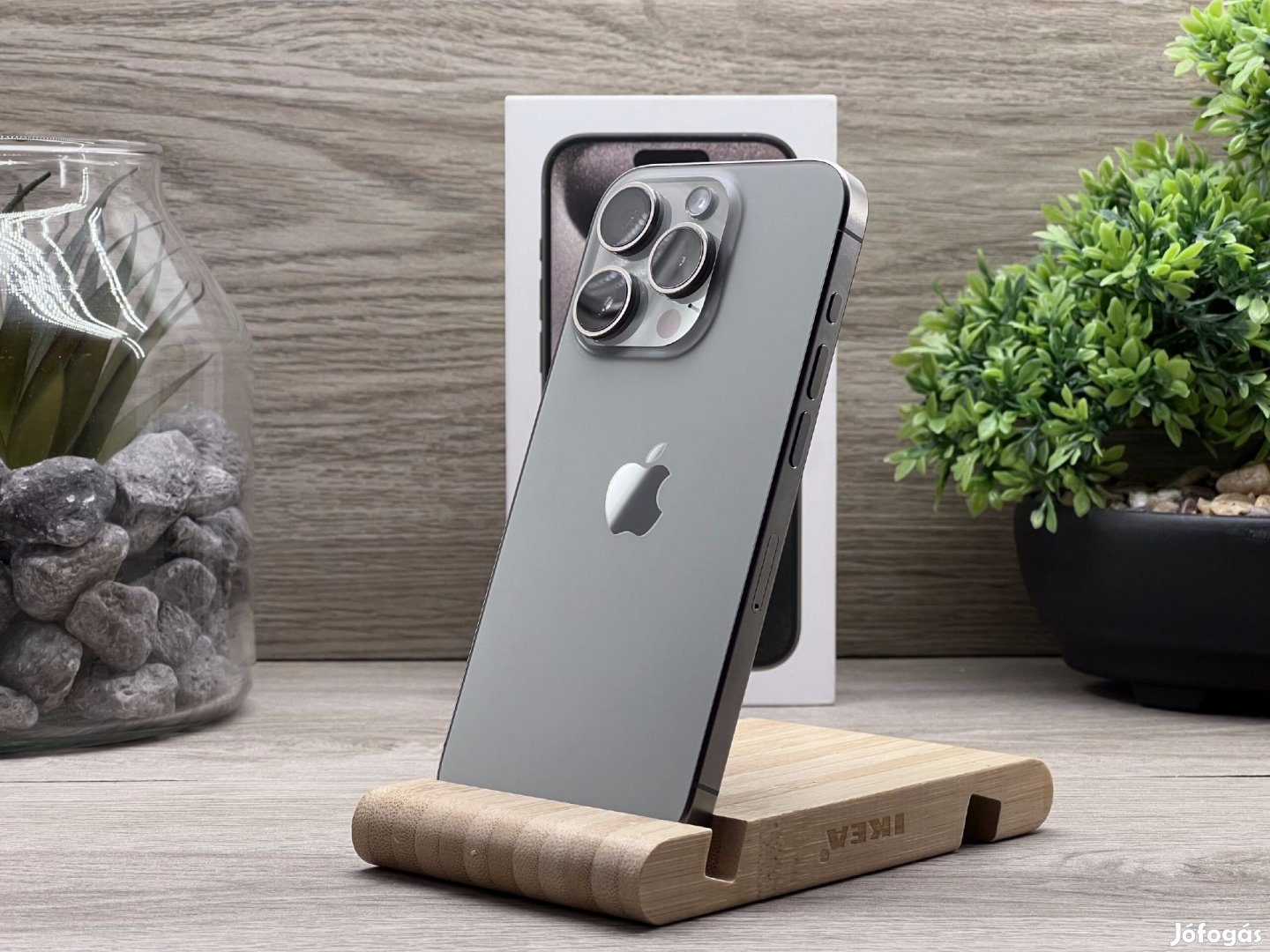 iPhone 15 Pro Natural Titanium 128GB 2 ÉV Garanciával Számlával Aksi