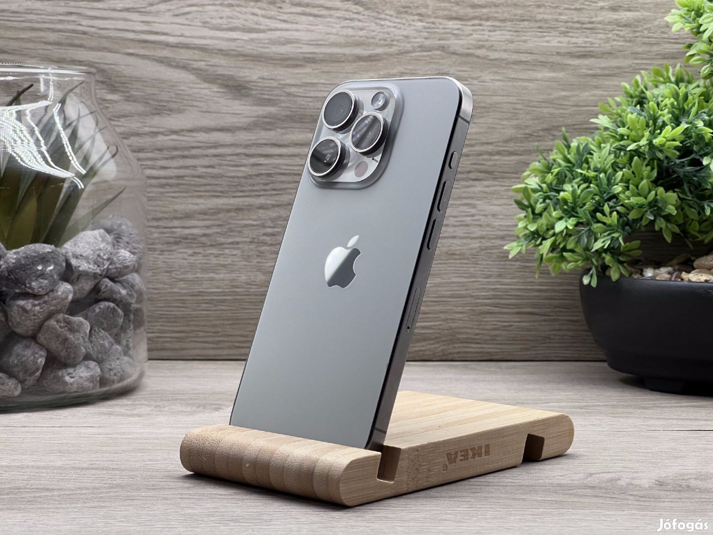 iPhone 15 Pro Natural Titanium 256GB 2 ÉV Garanciával Számlával Aksi