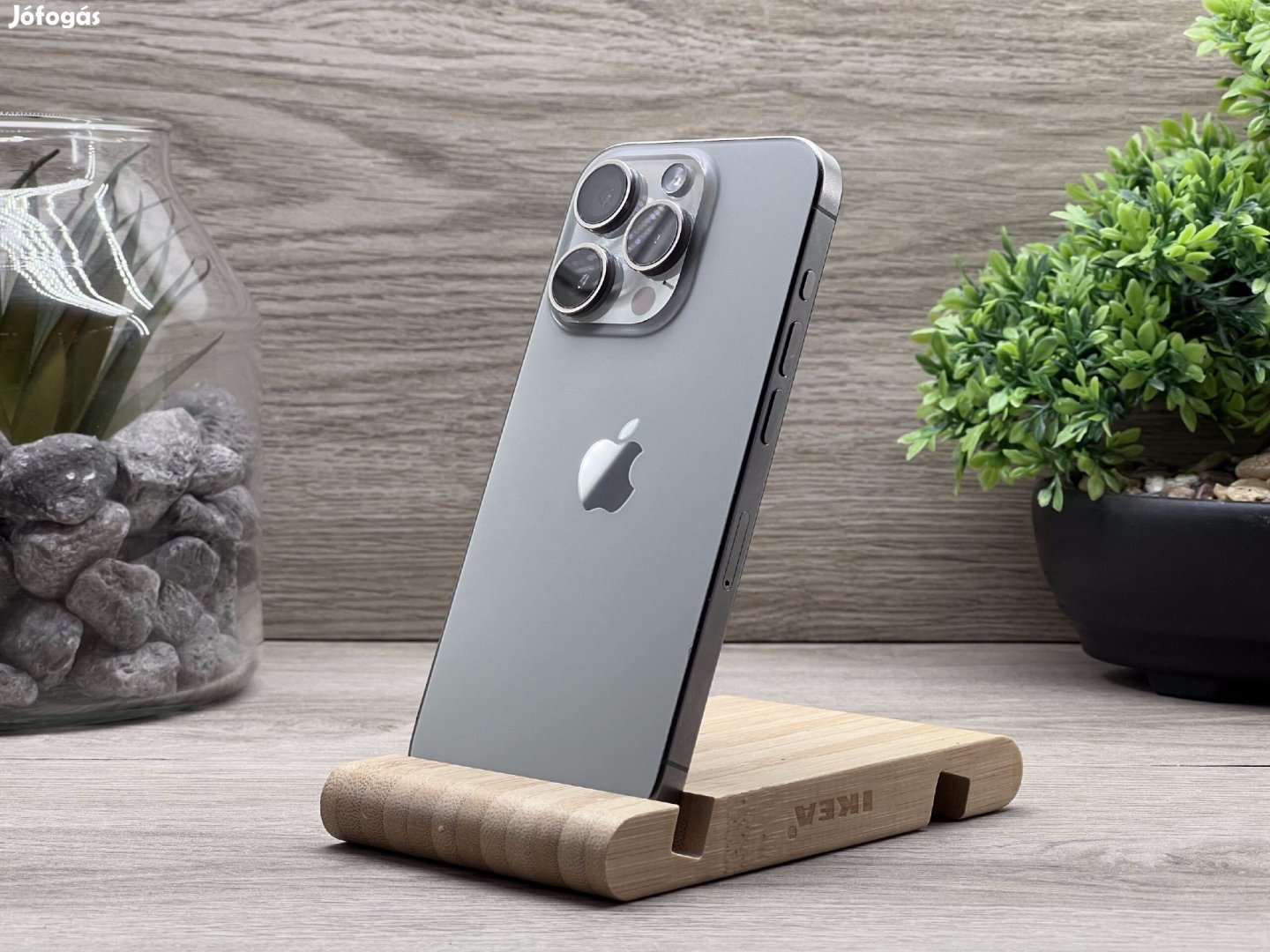 iPhone 15 Pro Natural Titanium 256GB 2 ÉV Garanciával Számlával Aksi