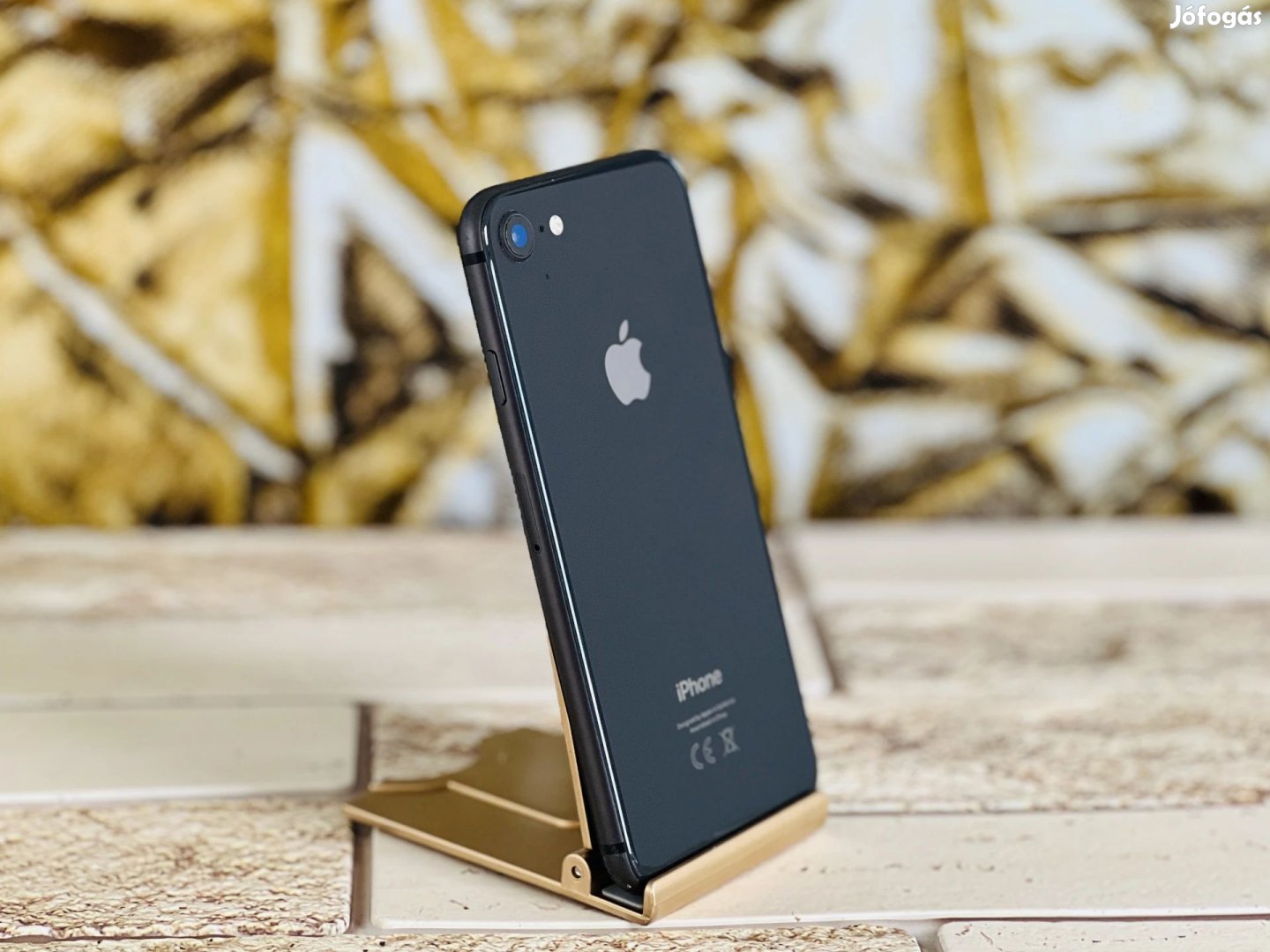 iPhone 8 256 GB Black 100% akku, szép állapotú - 12 HÓ GARANCIA