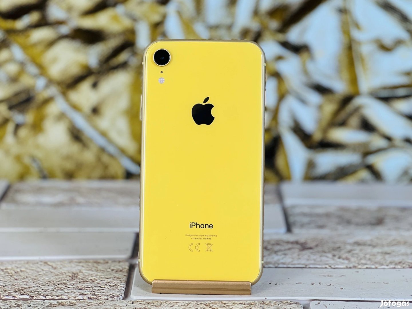 iPhone XR 128 GB Yellow 100% akku, szép állapotú - 12 HÓ GARANCIA