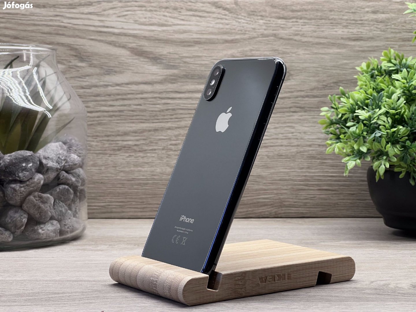 iPhone XS Space Gray 64GB 2 ÉV Garanciával Számlával Aksi 94%